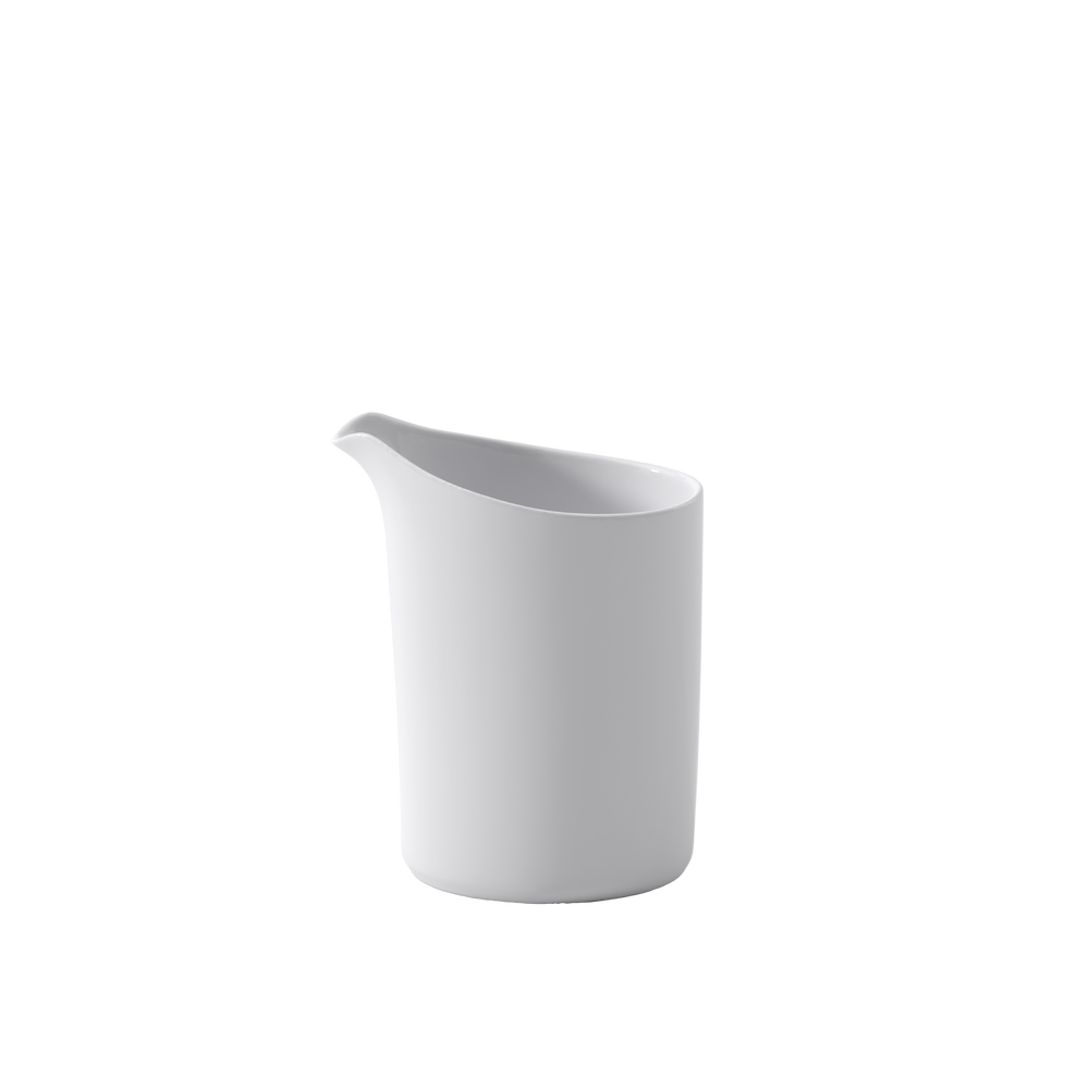 Modern Grace Creamer - White, 5.8 oz, Premium Bone Porcelain