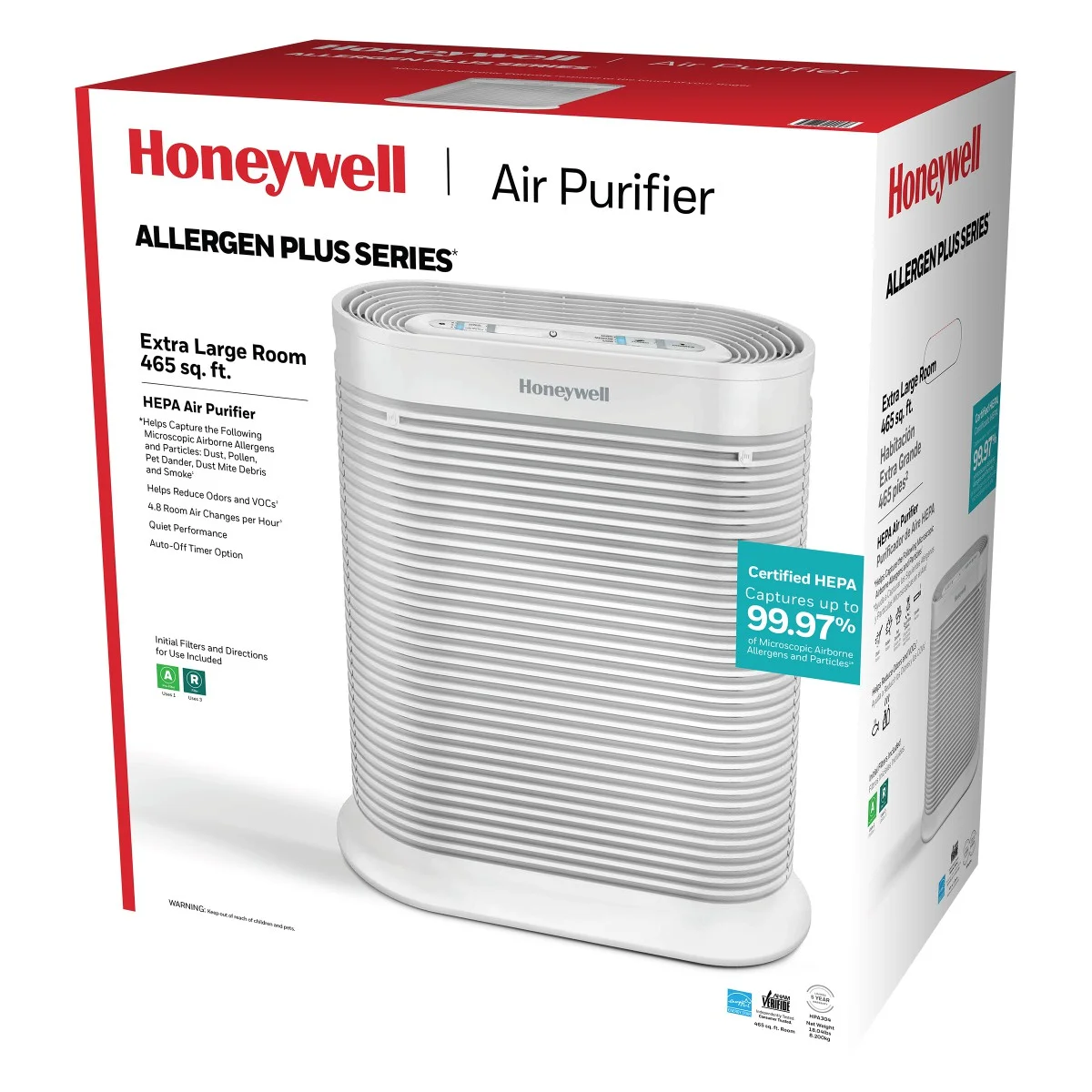 Air Purifier, HPA304, 2250 sq ft, HEPA Filter, Allergen, Smoke, Pollen, Dust Reducer - Image 9
