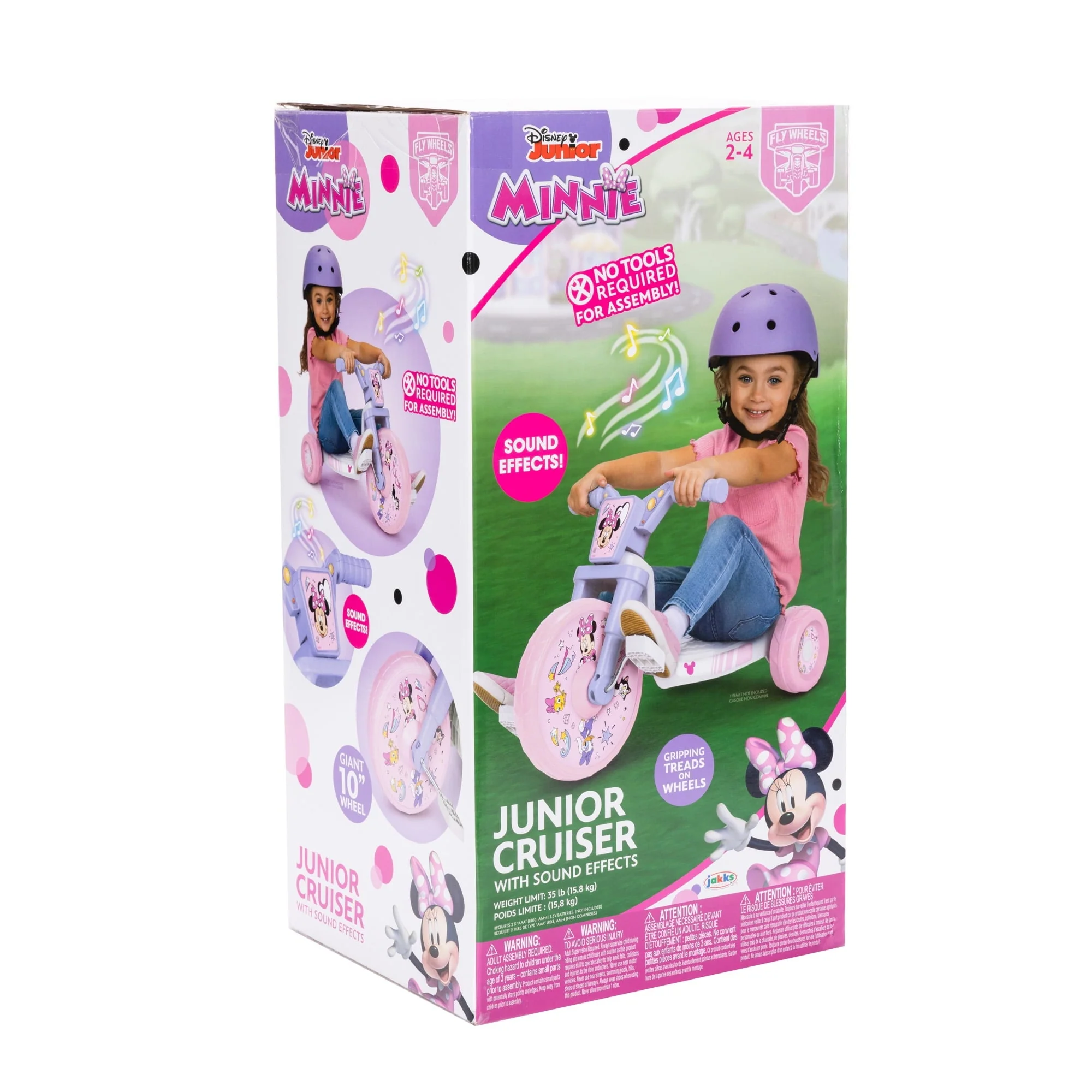 Minnie Mouse 10 inch Flywheel Tricycle Ride on with Lights and Sound Effects Image 8