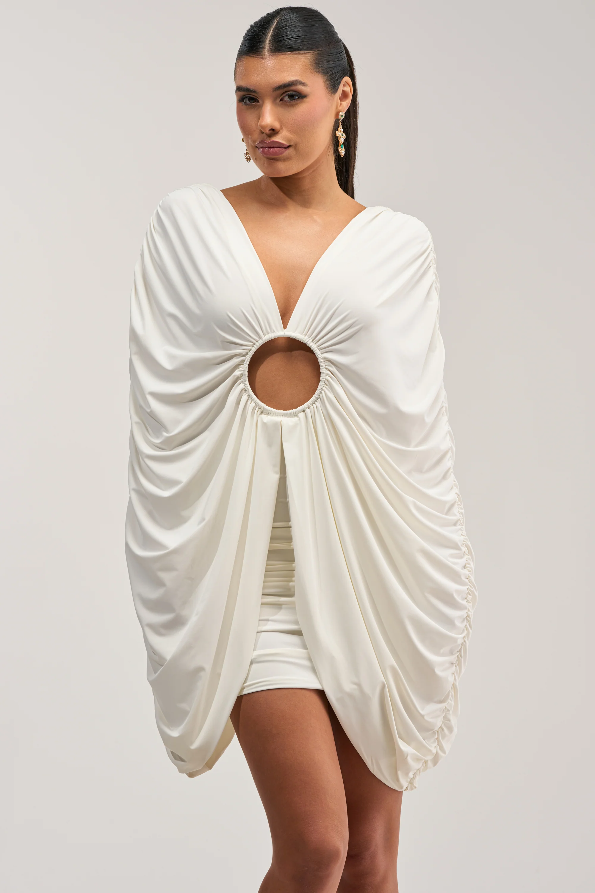 BAD DECISIONS MINI DRESS IN WHITE - Akira Store