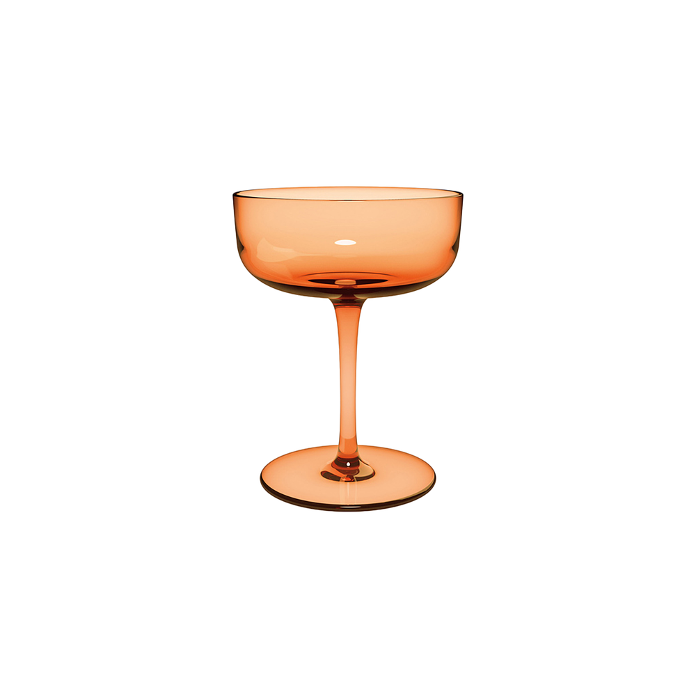 Like Glass Champagne coupe glass - Orange, 4.1 oz