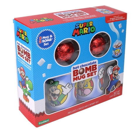 Frankford Super Mario Hot Chocolate Bomb Mug Set, 2-Pack, Size: 2.47 oz