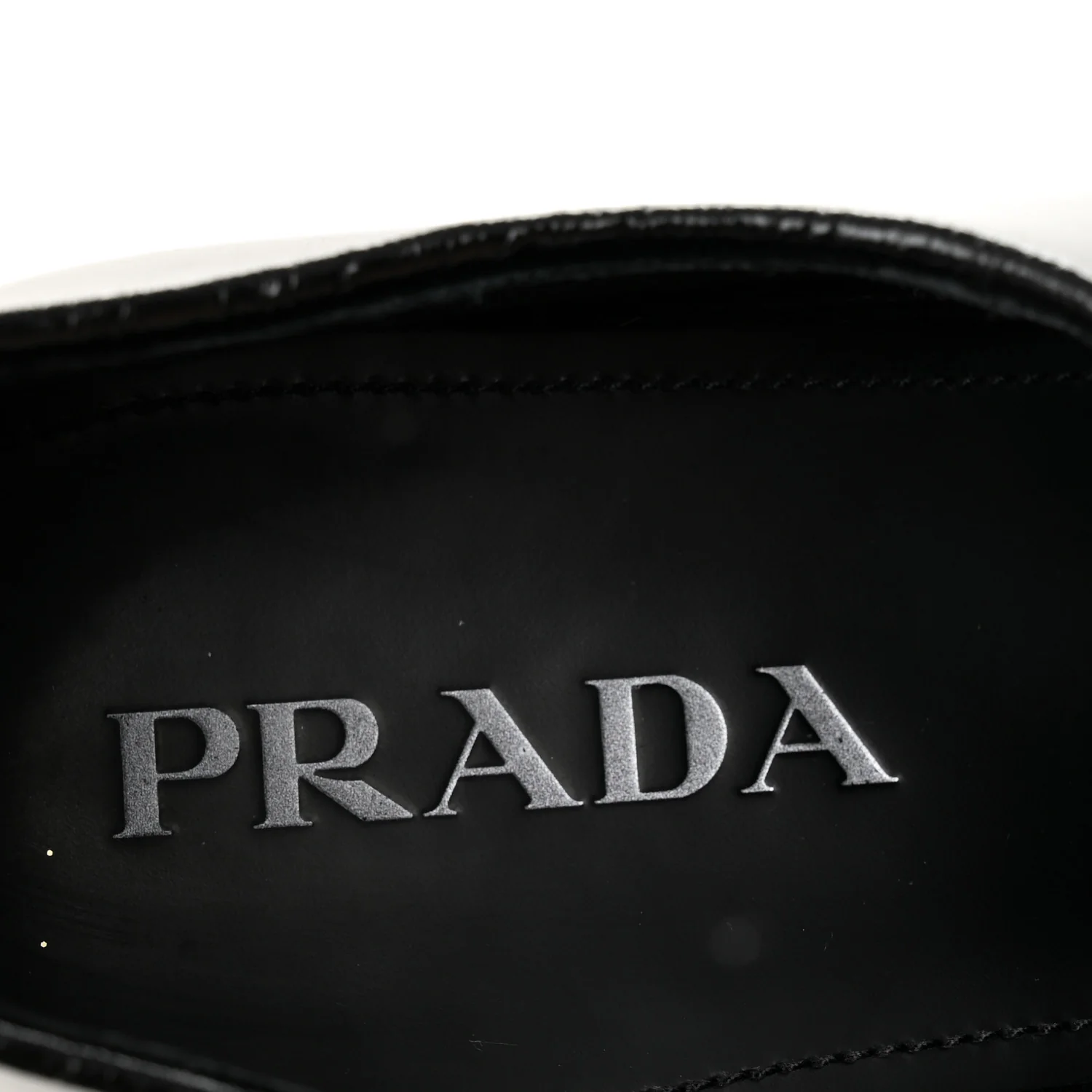 Spazzolato Triangle Mens Derby Loafers 8 Black