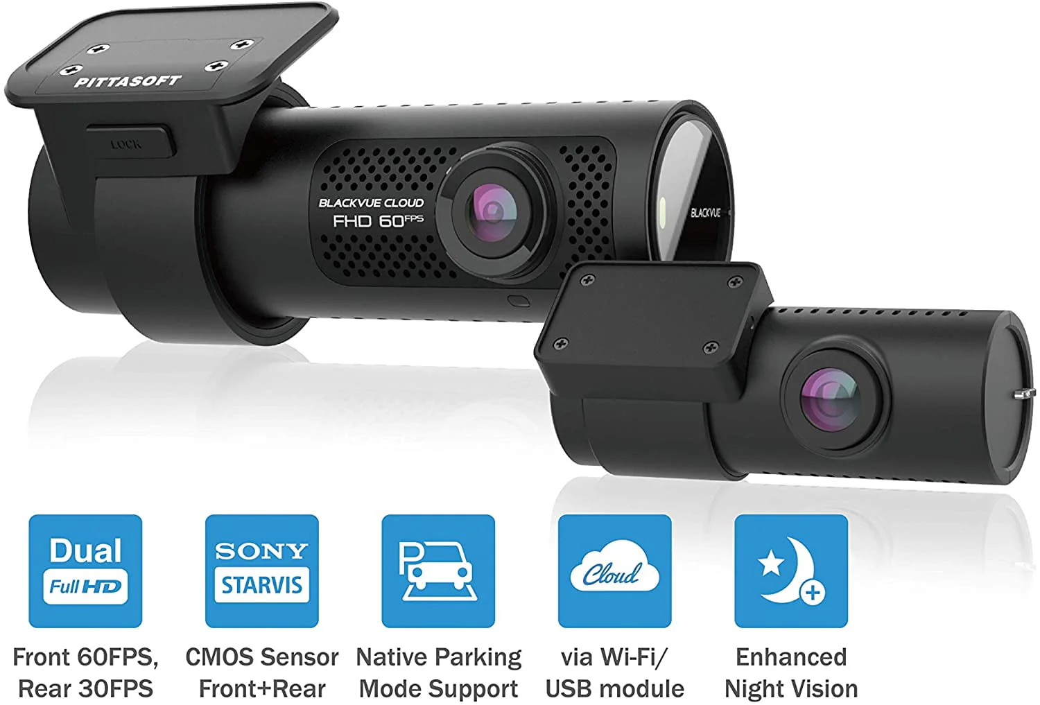 Blackvue DR750X 2CH 32GB Dual Full HD 1080p (Front @60fps/Rear @30fps), Dual Sony STARVISTM CMOS Sensor, 139 Wide View angle Image 5