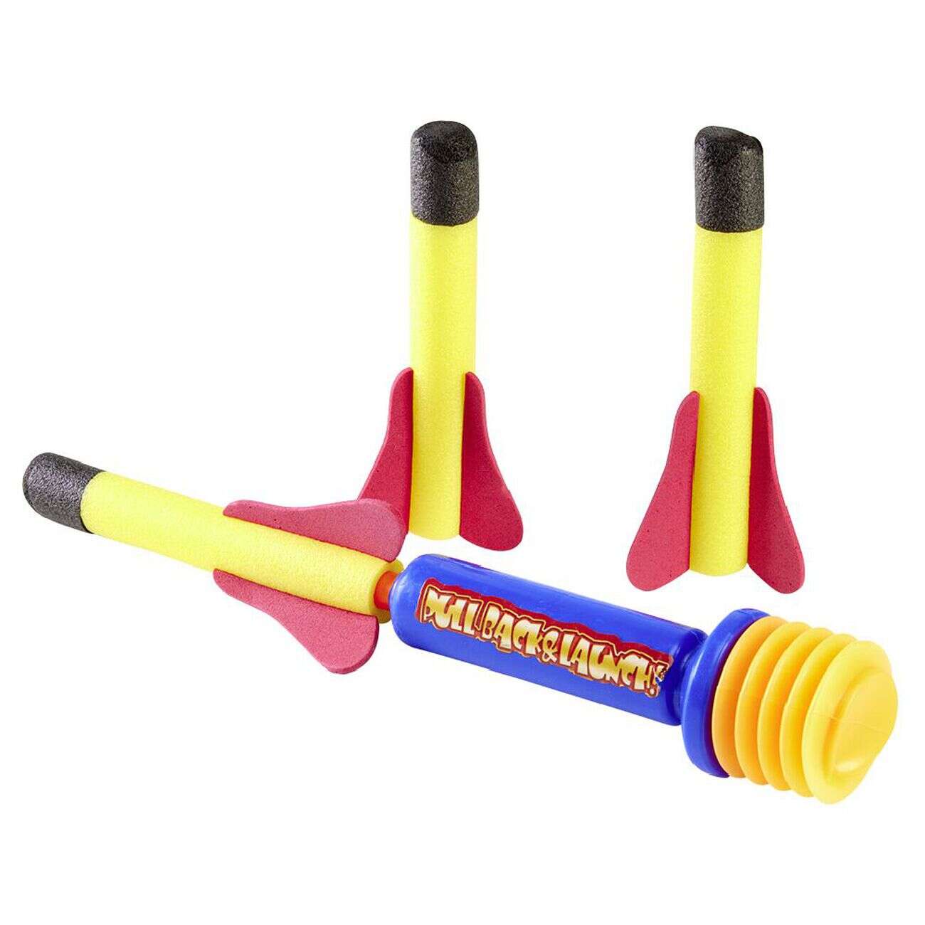 Pistolet lance roquette + 3 munitions en mousse