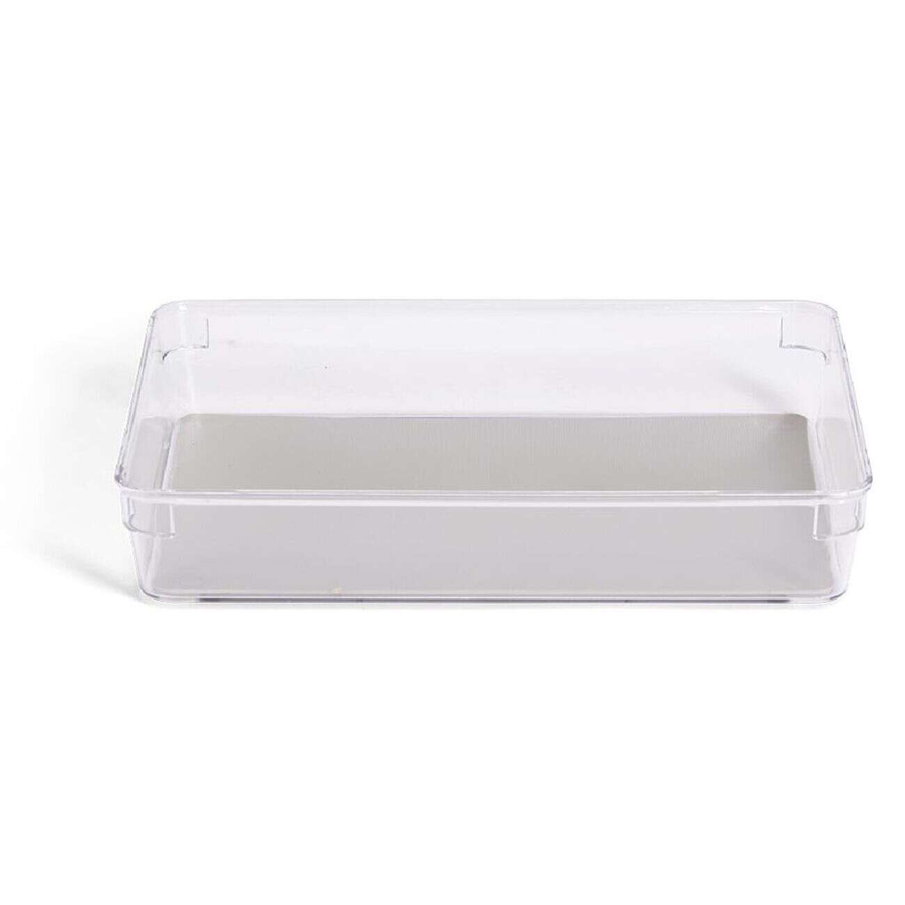Organiseur de tiroir plastique transparent 25x16,3xH.4,8cm