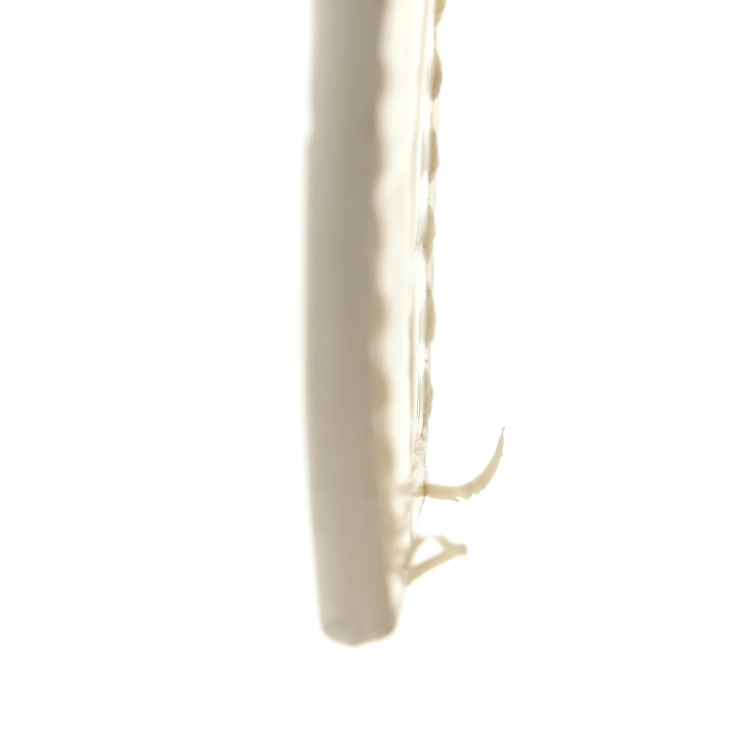 Semi Shiny Calfskin Crocodile Embossed Neo Classic Silver Hardware Nano City Crossbody White