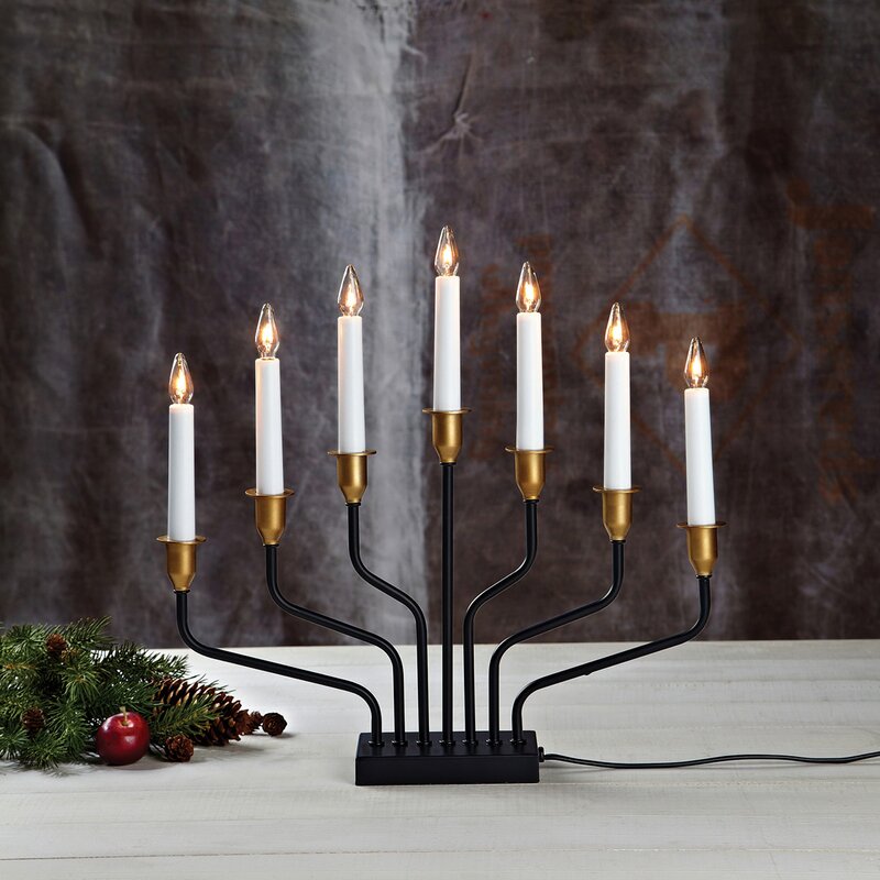 Brosa adventsstake 39,5 cm svart