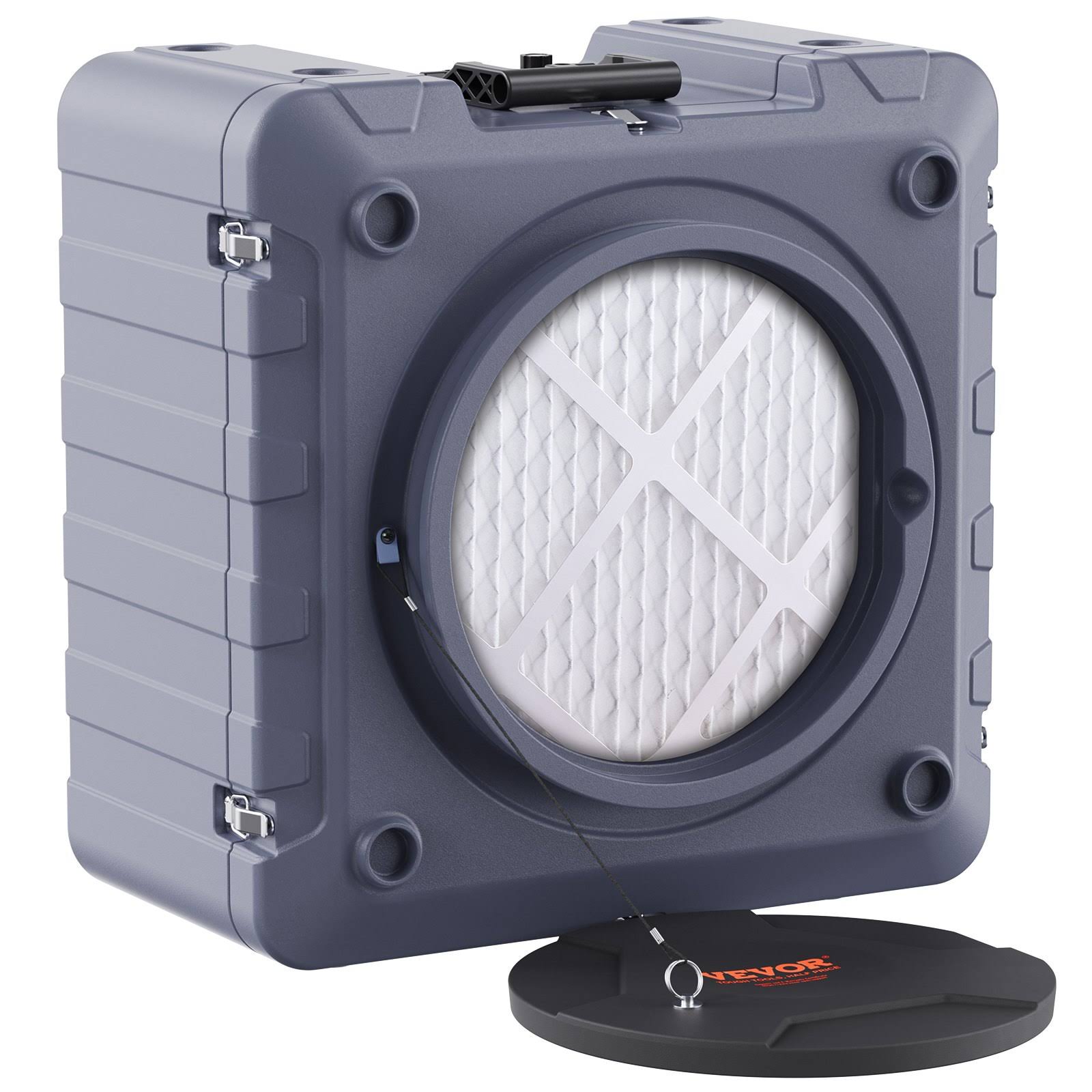 VEVOR Air Scrubber with 3-Stage Filtration, Stackable Negative Air Machine 800 CFM, Air Cleaner with Merv10, Carbon, H13 HEPA, for Home, Industrial