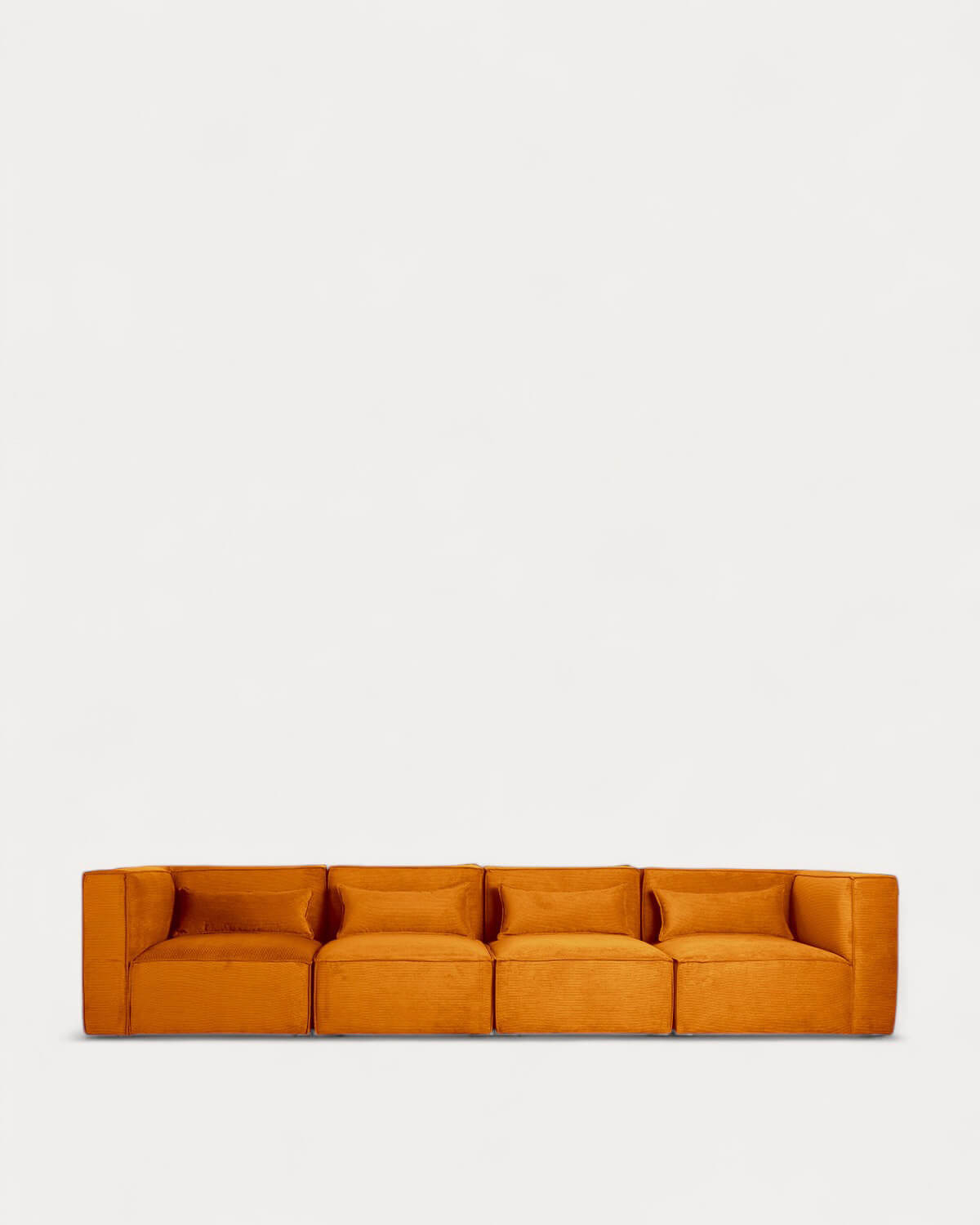Kilhe Pana - Sofá Modular de 4 Piezas con 2 Sillones Esquineros de Pana Kilhe