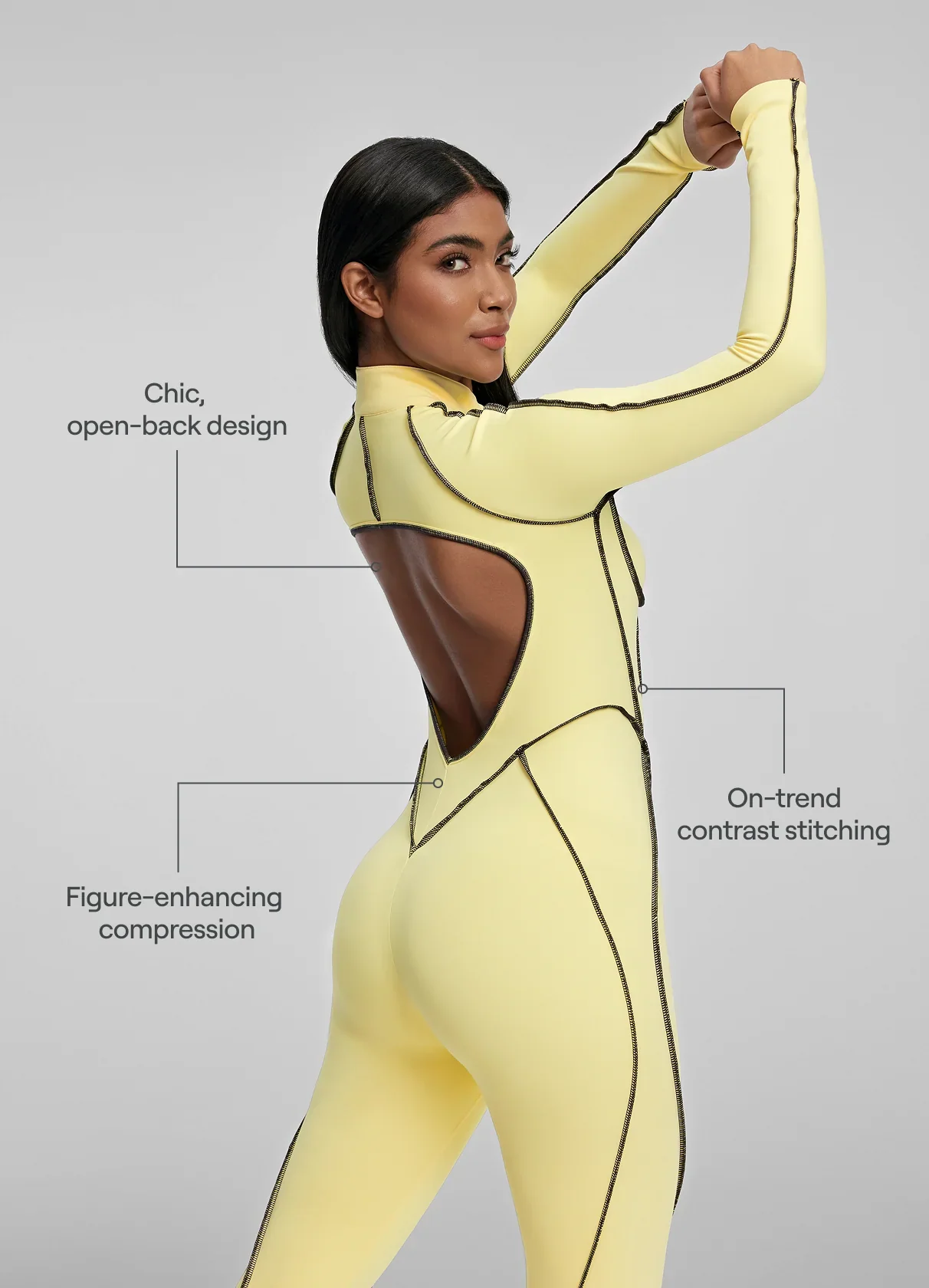 Contour Stitch Catsuit