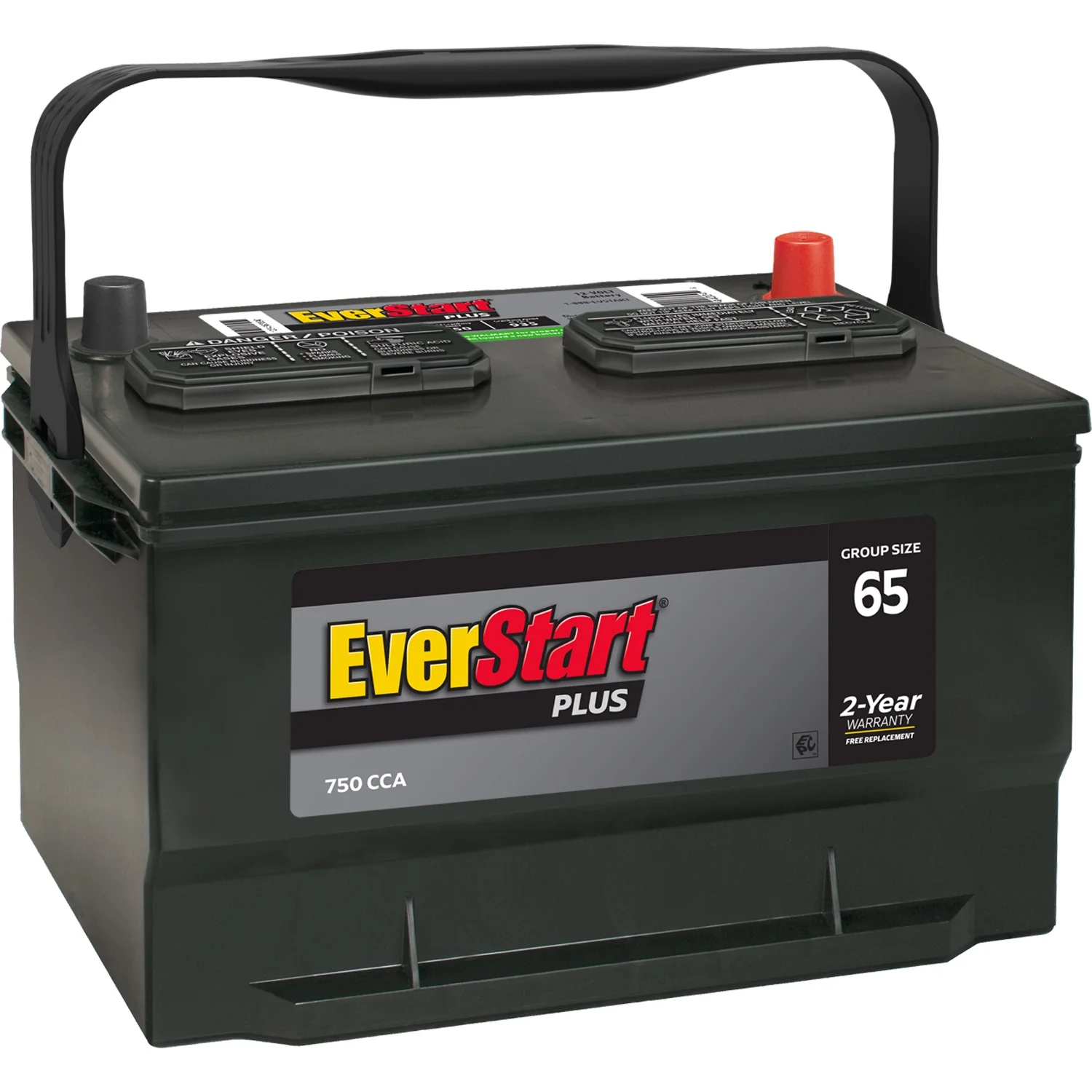 Plus Lead Acid Automotive Battery, Group Size 65 12 Volt, 750 CCA(Single) - Image 2