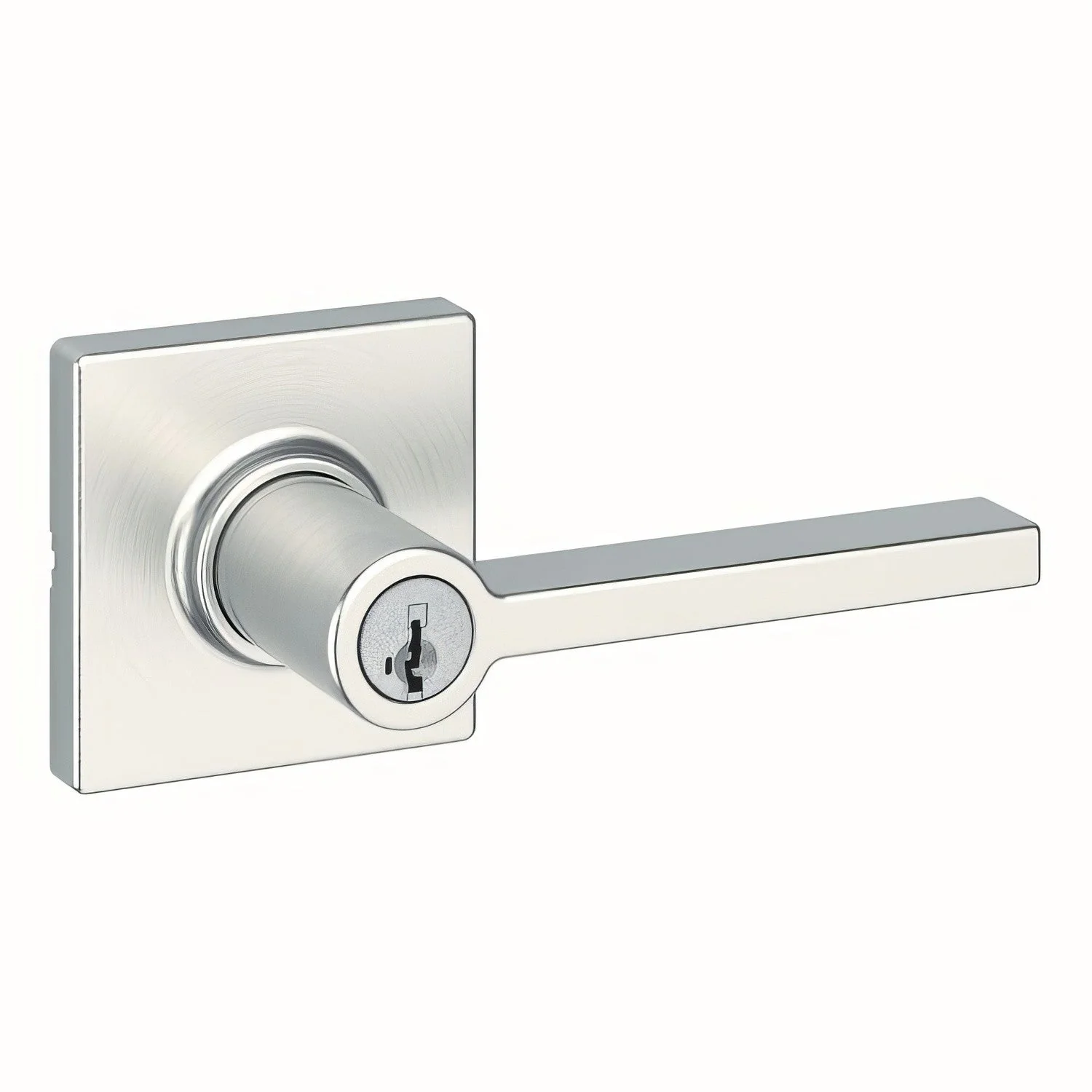 Kwikset 405CSLSQT Casey Keyed Entry Door Lever with Square Rose - TA Screen Specialist, Inc.