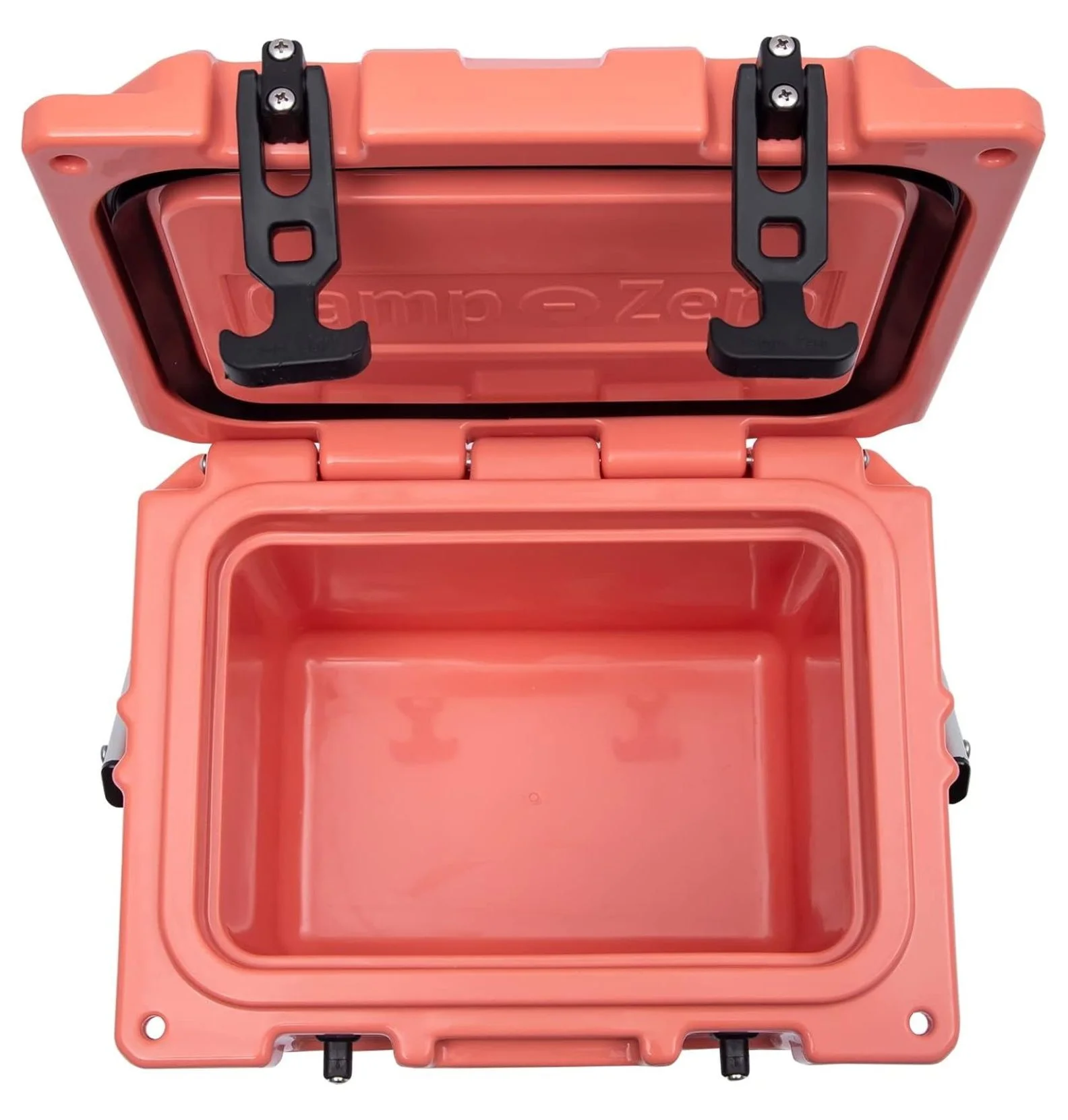 10L-10.6 Quart Portable Hard Cooler Ice Chest, Perfect for Drinks, Lunch, Beach, Picnics, Boating, Camping and Travel with 2 Molded-in Cup Holders and Folding Aluminum Handle Coral - Image 8