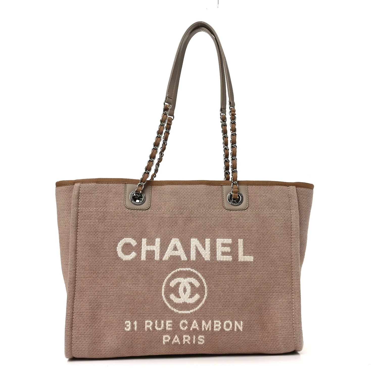 Canvas Small Deauville Tote Ecru