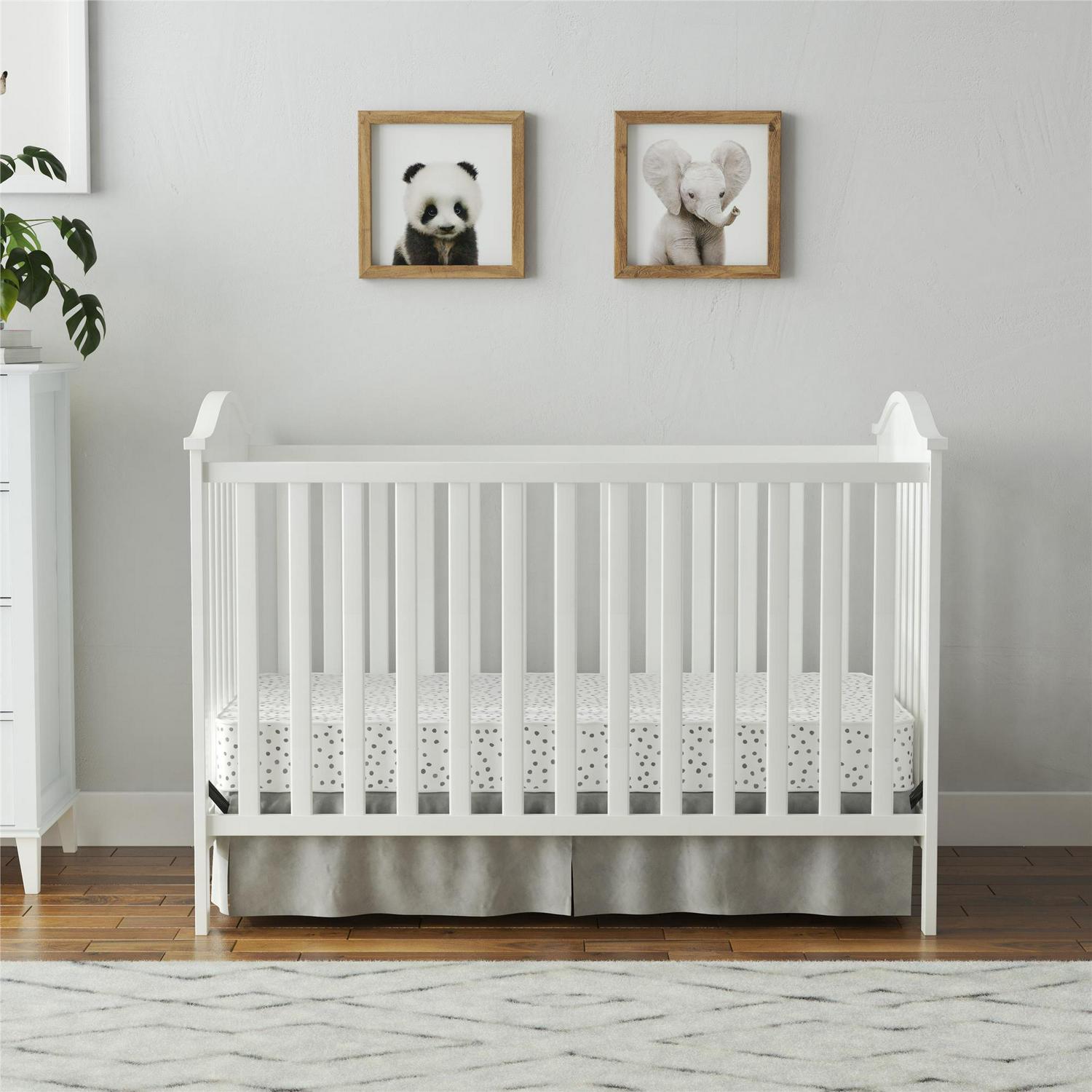 Baby Relax Adele 3 - in - 1 Convertible Crib. White