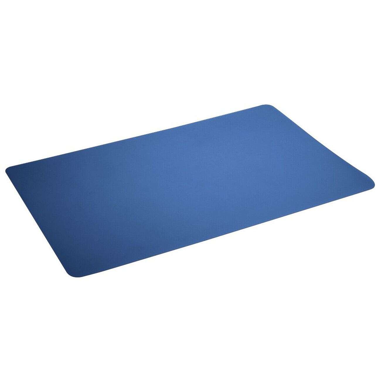 Set de table rectangulaire plastique bleu uni