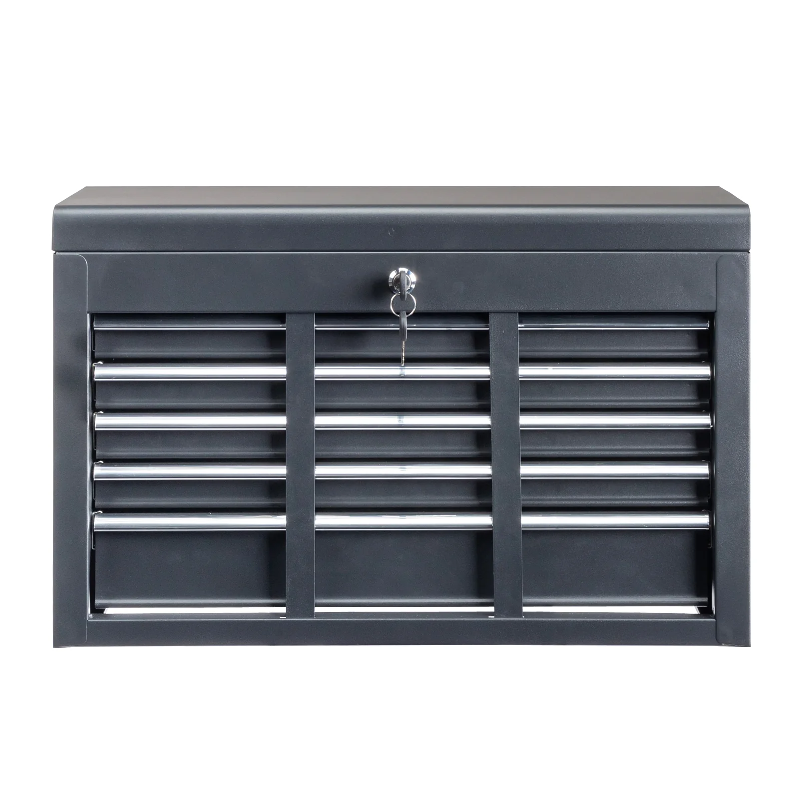 IVV Tool Storage Box Chest with 5 Drawers Steel Repair Tool Box with Lock and Key, Black