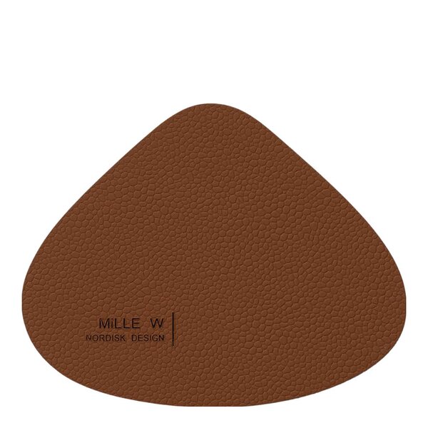 Sea Shell glassbrikke 10x13 cm brun