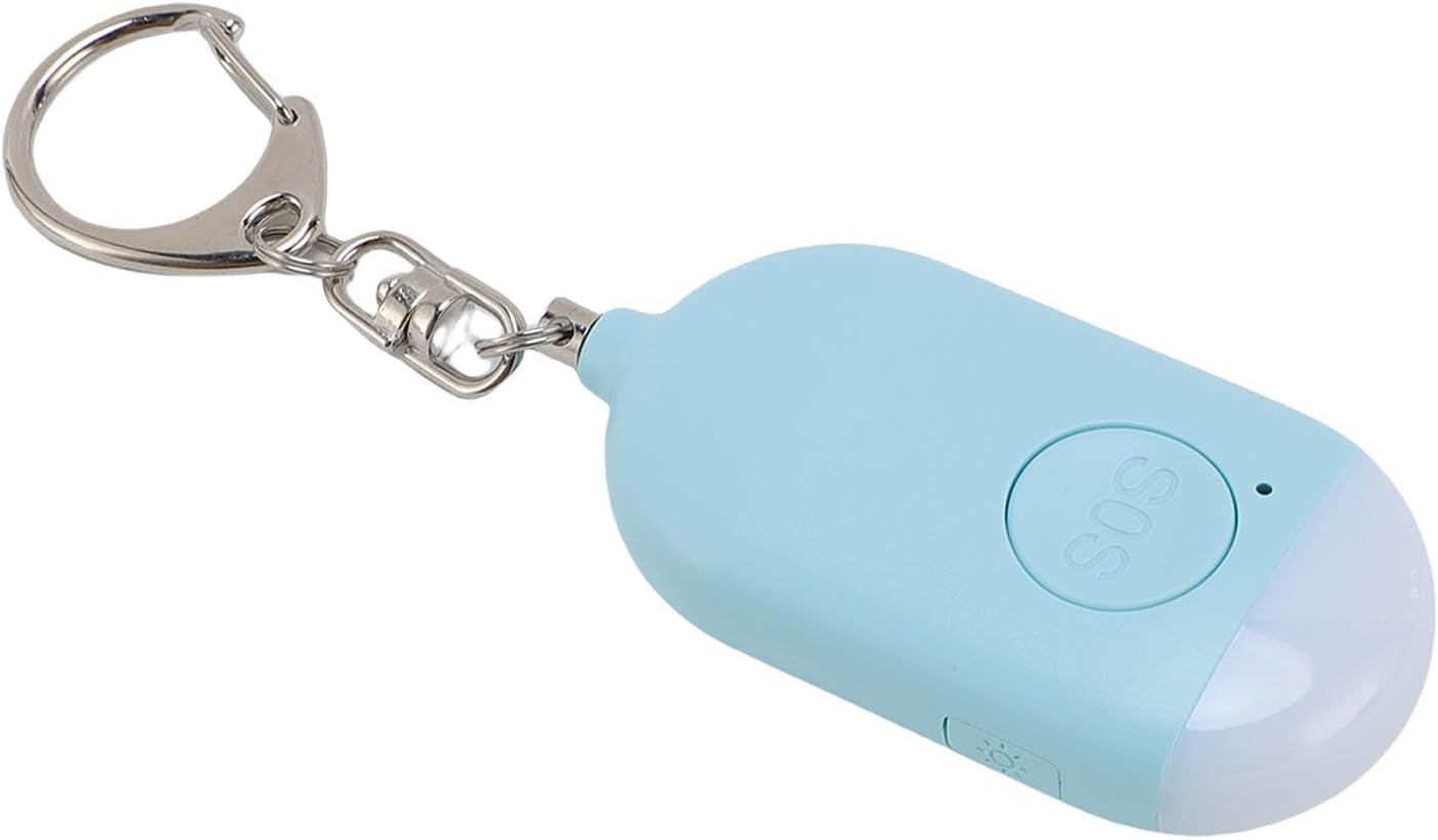 130dB Waterproof Self Defense Keychain Alarm with LED Light for Emergency Security for Women Men and Teens ABS Material (Pink)