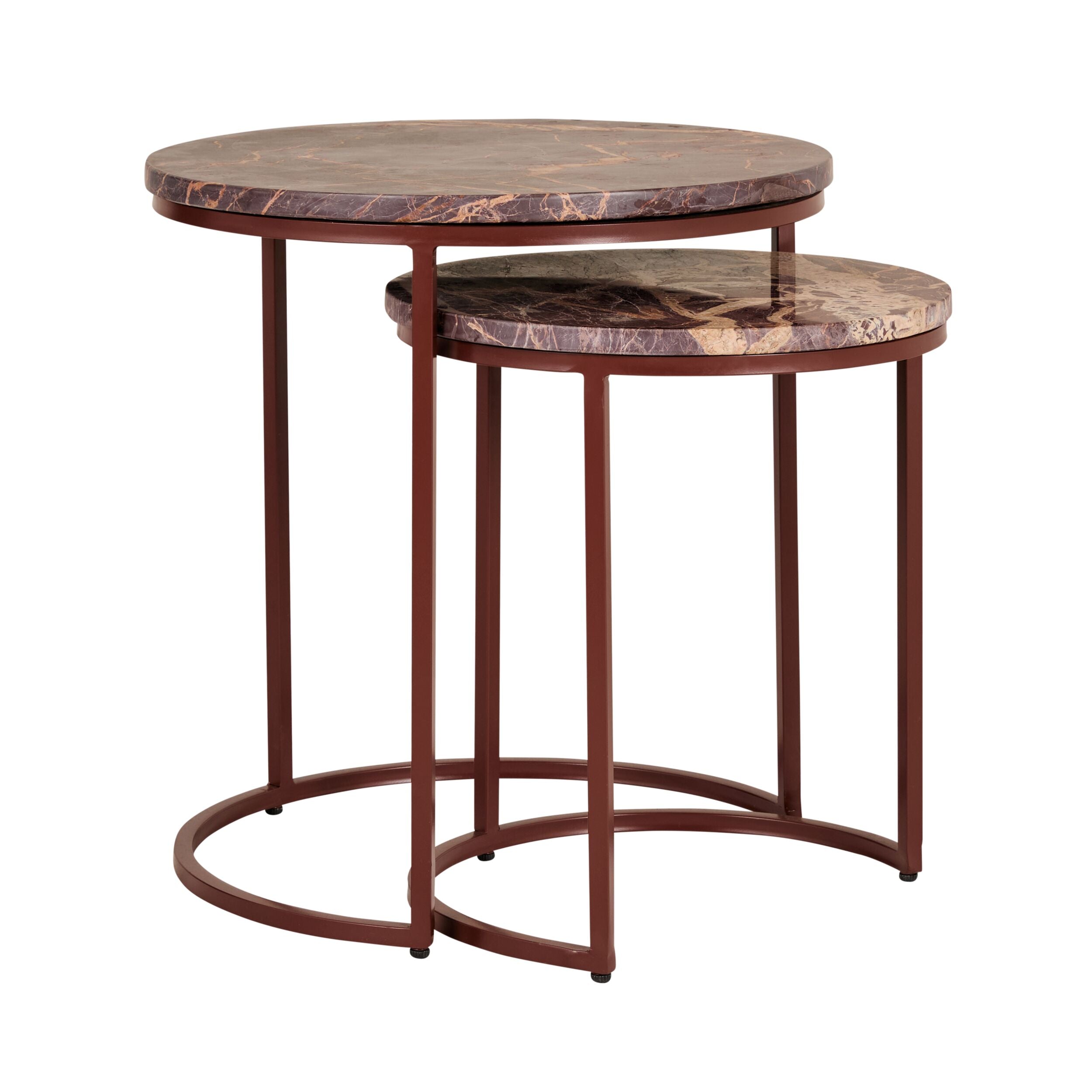 Sera Nested Marble Side Tables