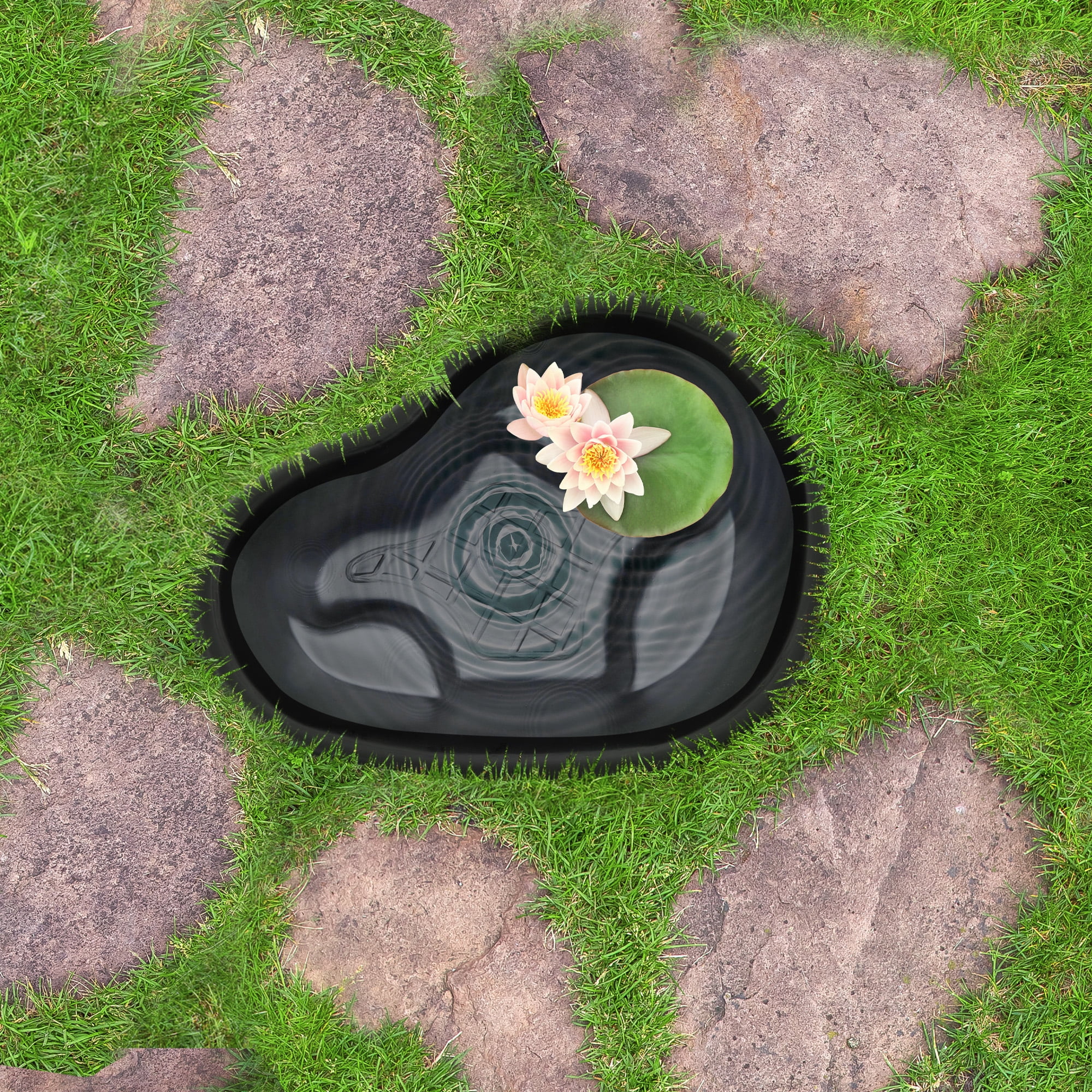 Rigid Plastic Pond Liner, 33 Gallon Base Accessory for Backyard Ponds Avonlea - Image 7