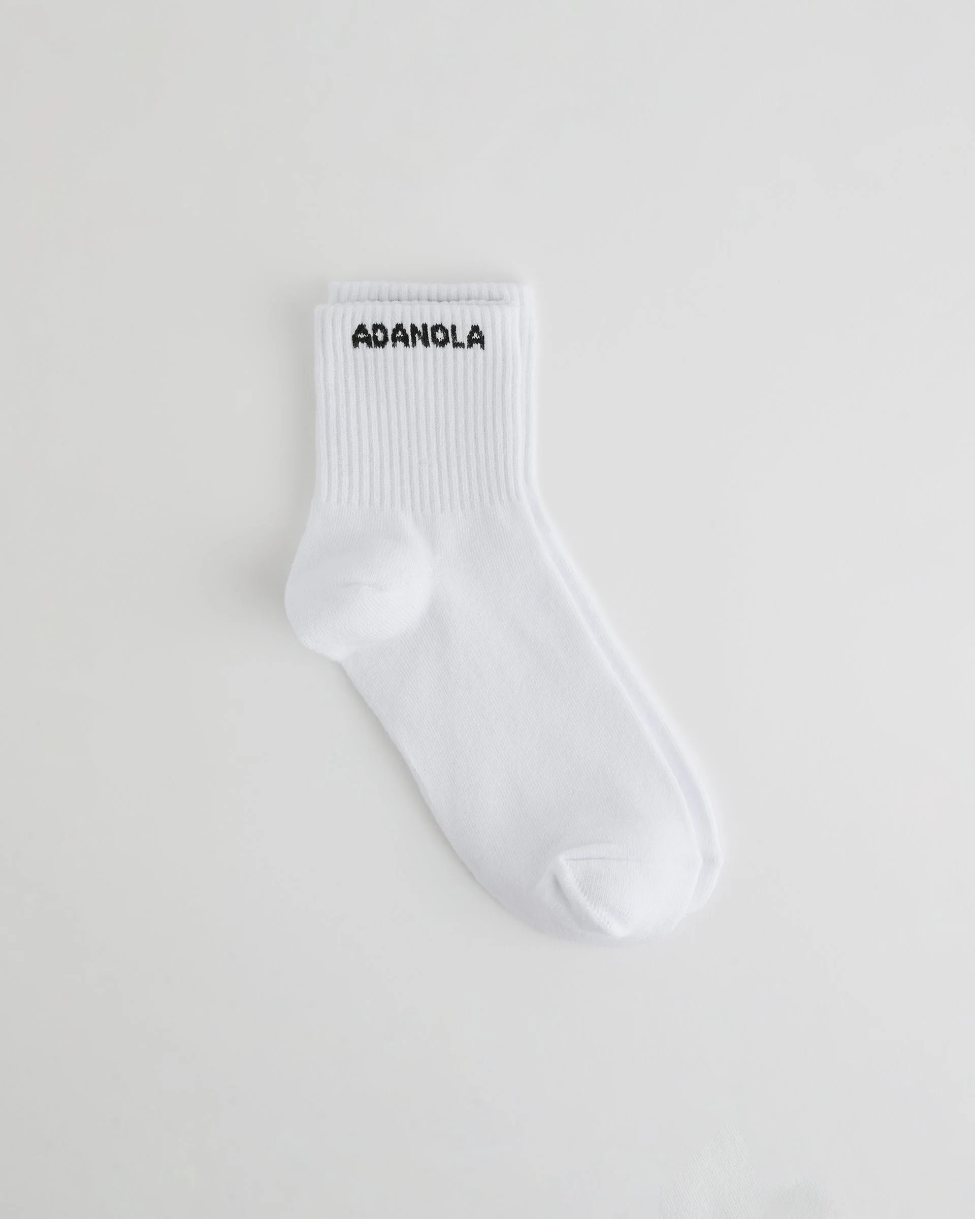 Mid Length Socks - White/Black