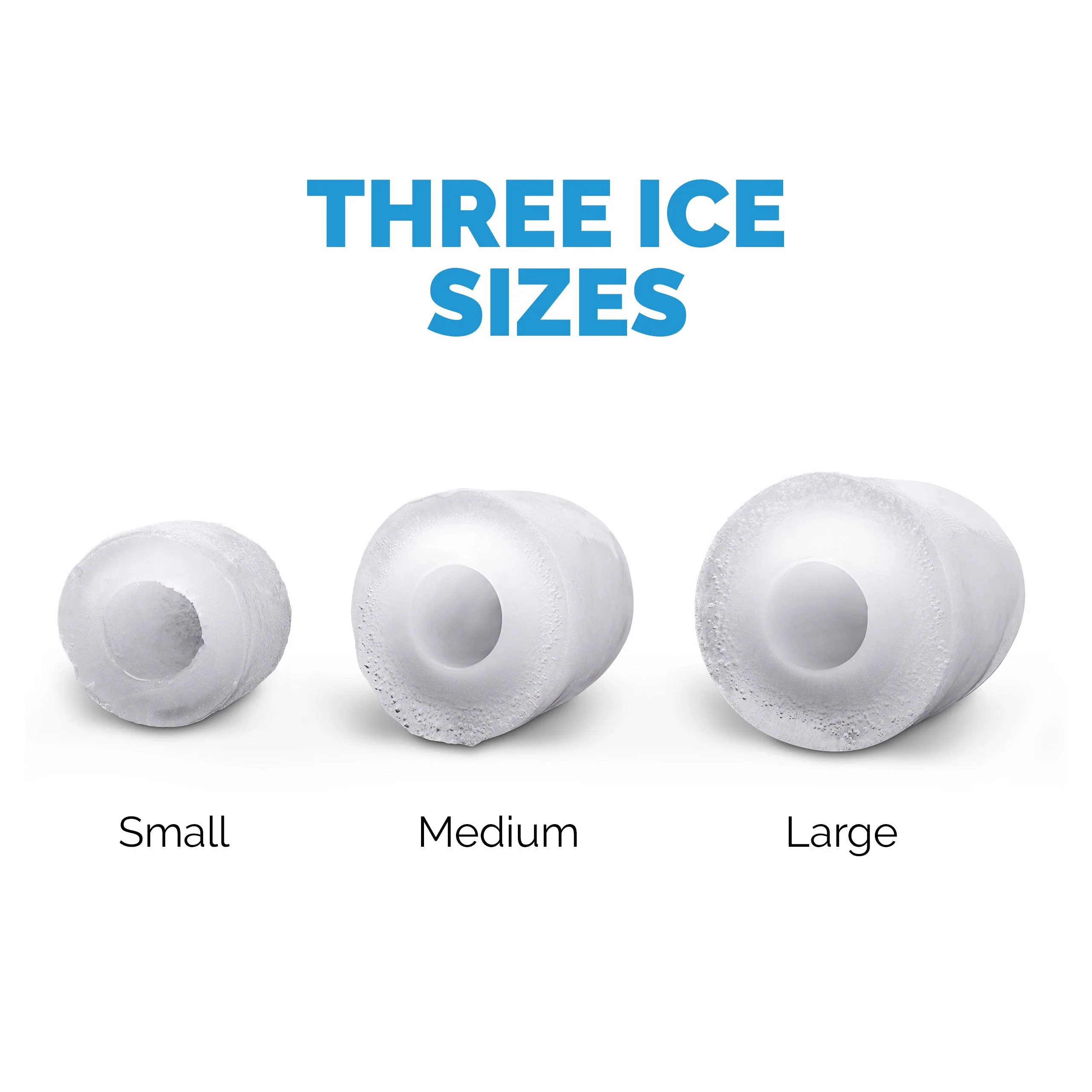 Newair Countertop Ice Maker. Bullet Ice, 50 lbs/day - Red