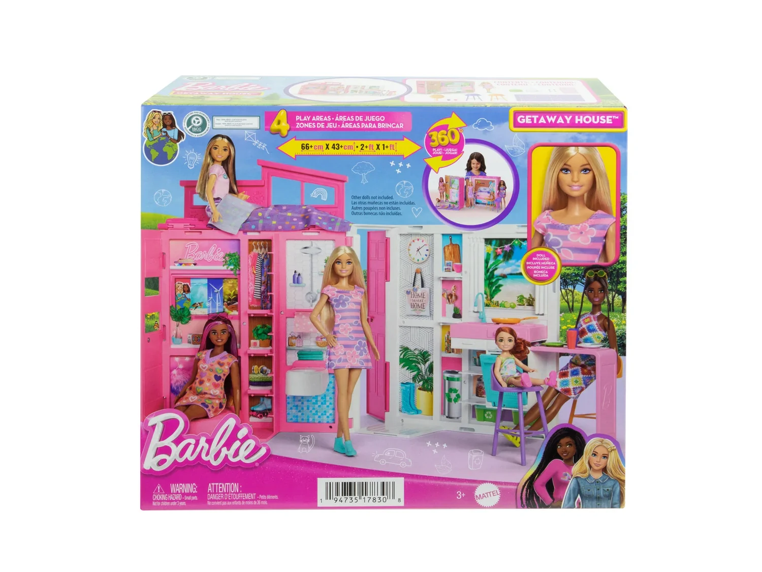 Barbie Maison de vacances avec coffret de poupe
