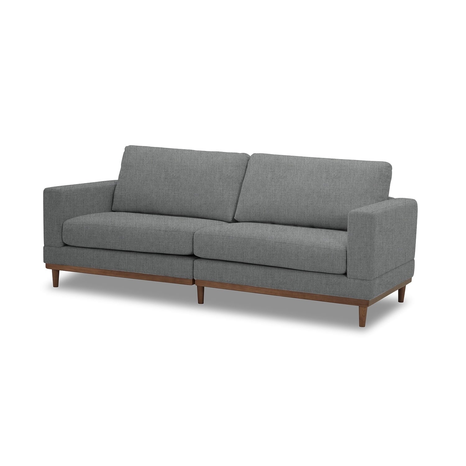 Better Homes & Gardens Springwood Wood Frame 83.46 Couch, Beige Velvet