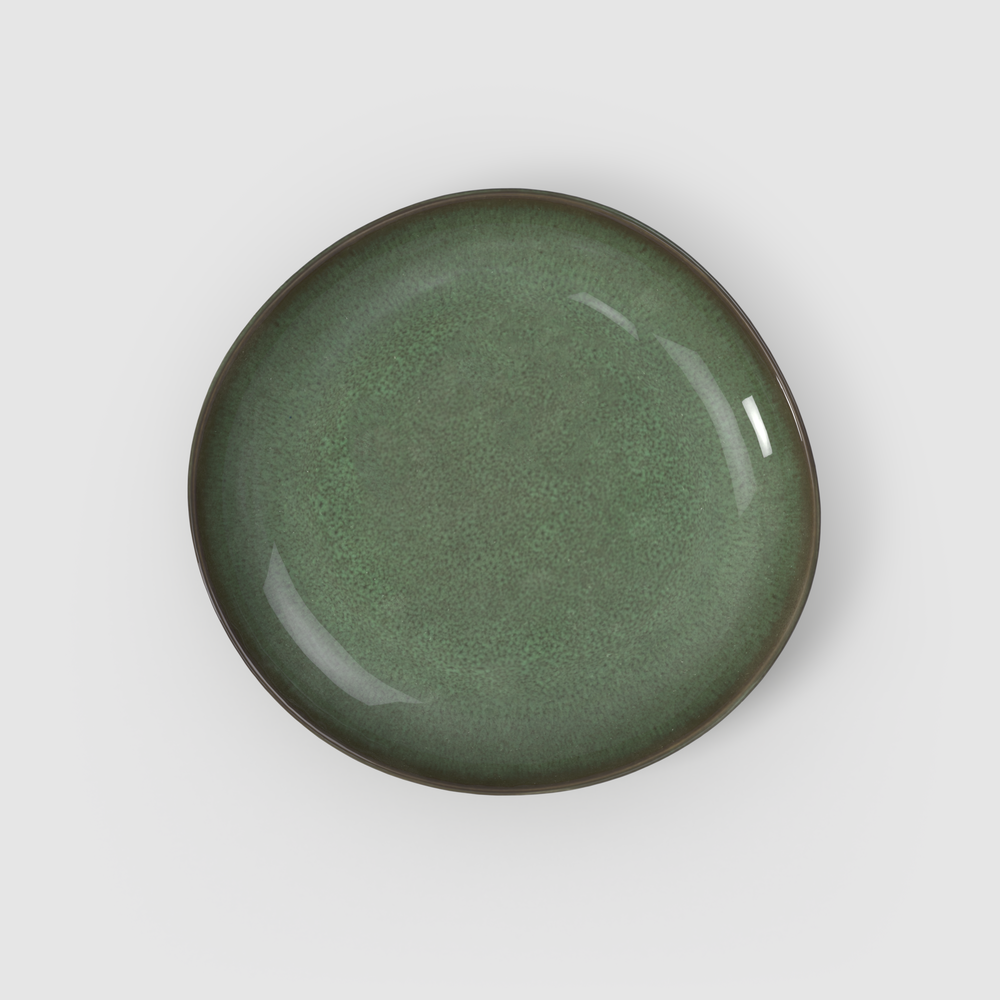 Lave Centerpiece bowl - Green, stoneware