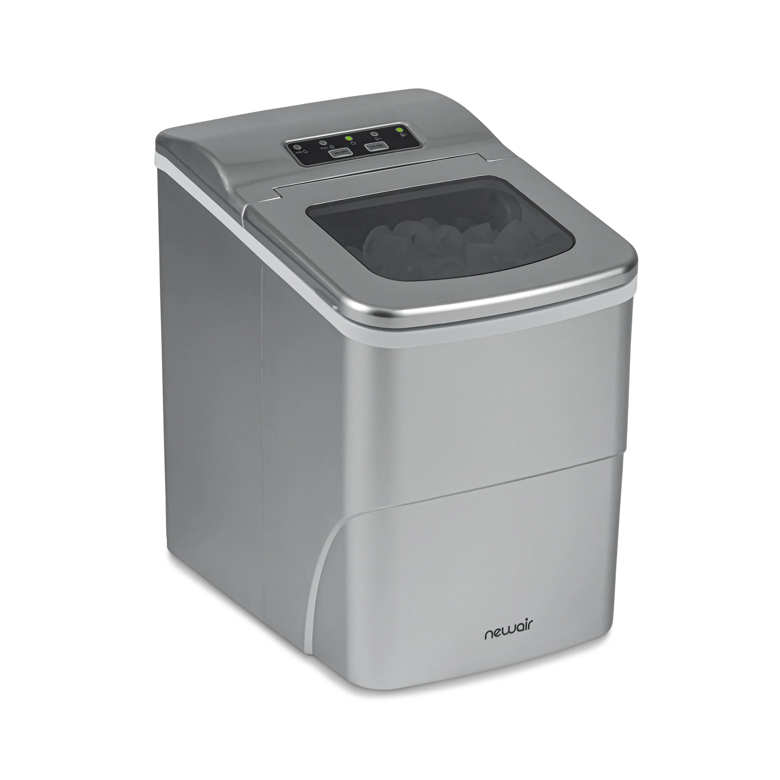 Newair Countertop Bullet Ice Maker in Matte Black or Metallic Silver, 26 lbs/Day