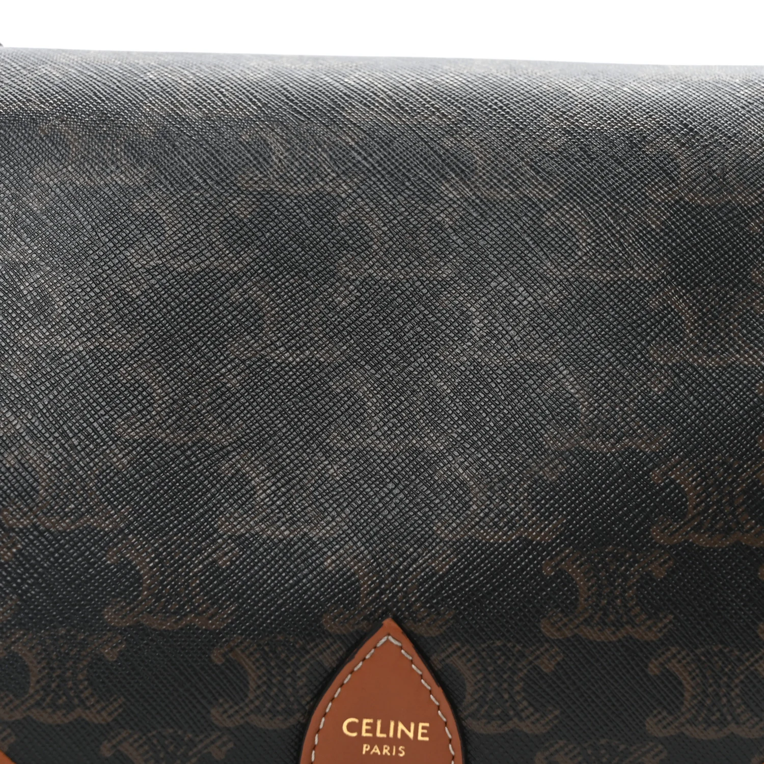 Triomphe Canvas Medium Folco Bag Tan