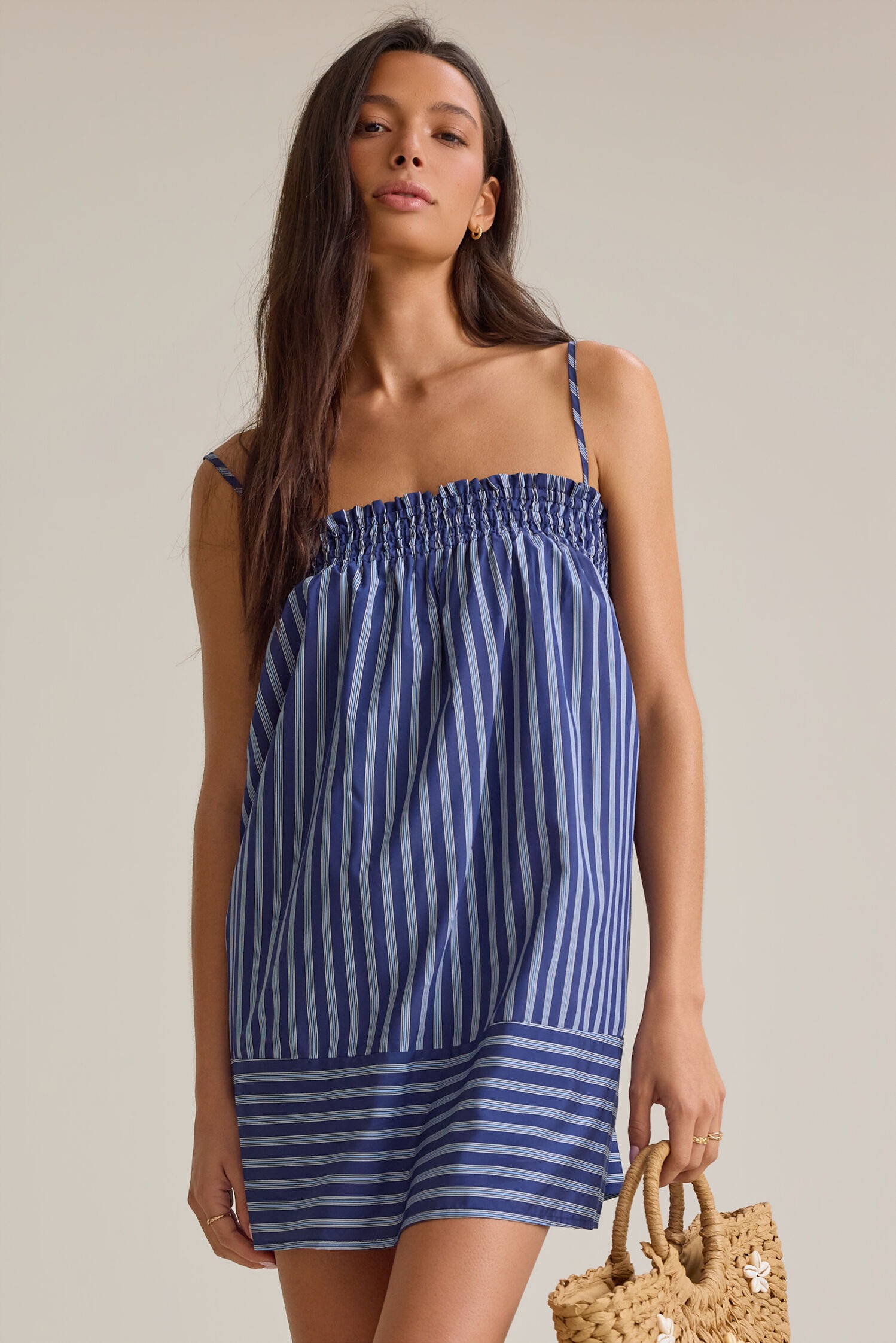 Kira Striped Mini Dress