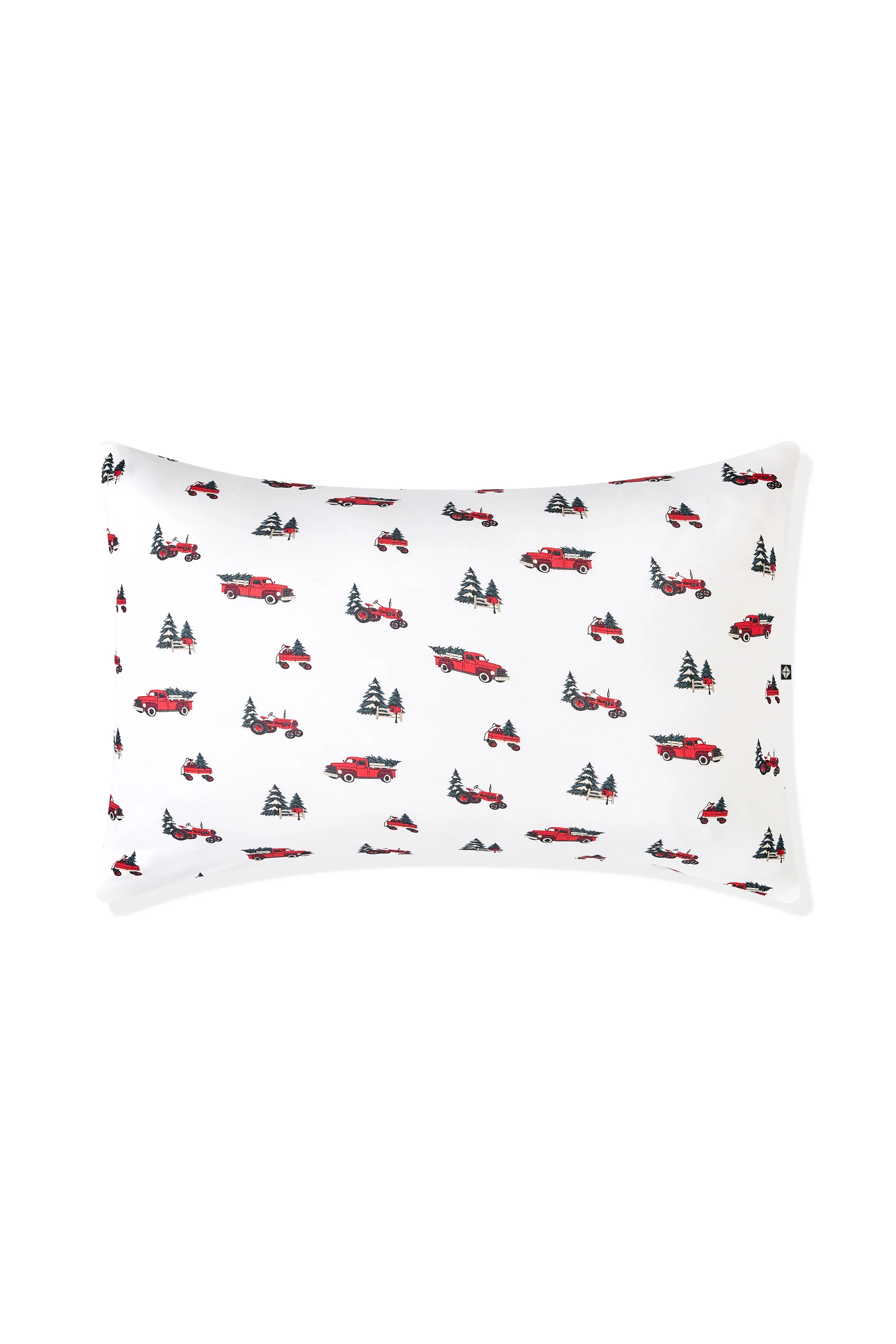 Standard Pillowcase in Holiday Tree Farm