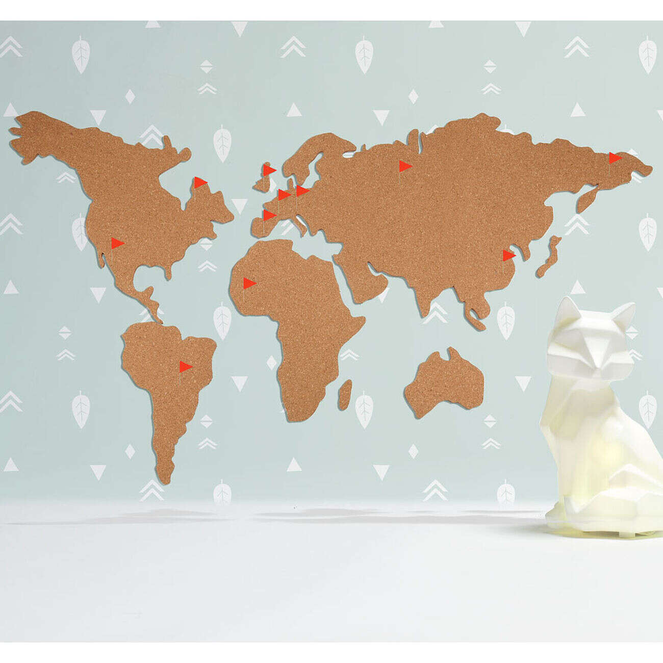 Carte du monde en liège