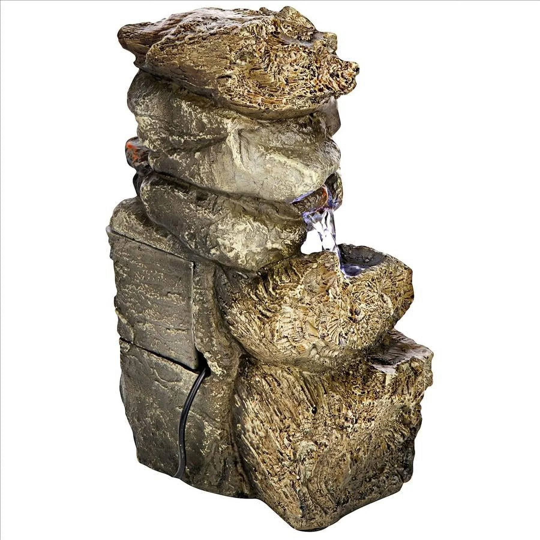Design Toscano Glacier Peak Cascading Garden Fountain