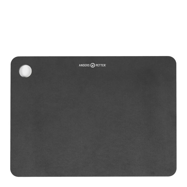 Signerat skjærebrett 30x21,5 cm svart trefiber
