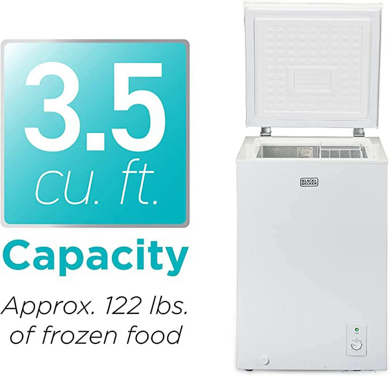 BCFK356 3.5-Cubic-Foot Chest Freezer, White(3.5 cu ft) - Image 4