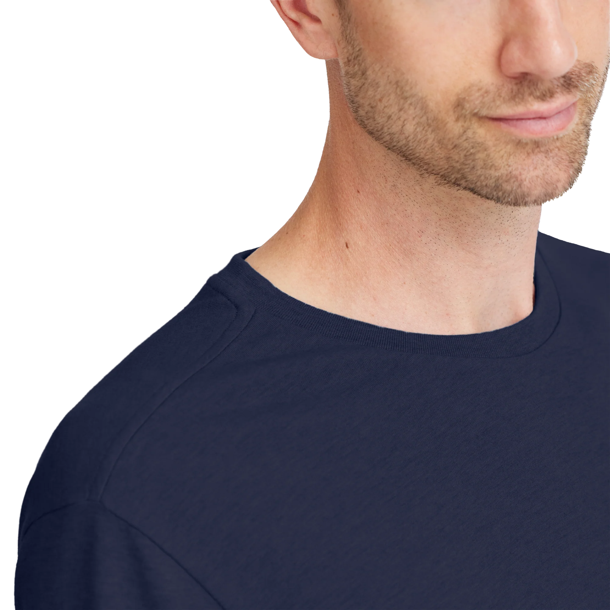 Men's Soft Merino Tee - Deep Navy