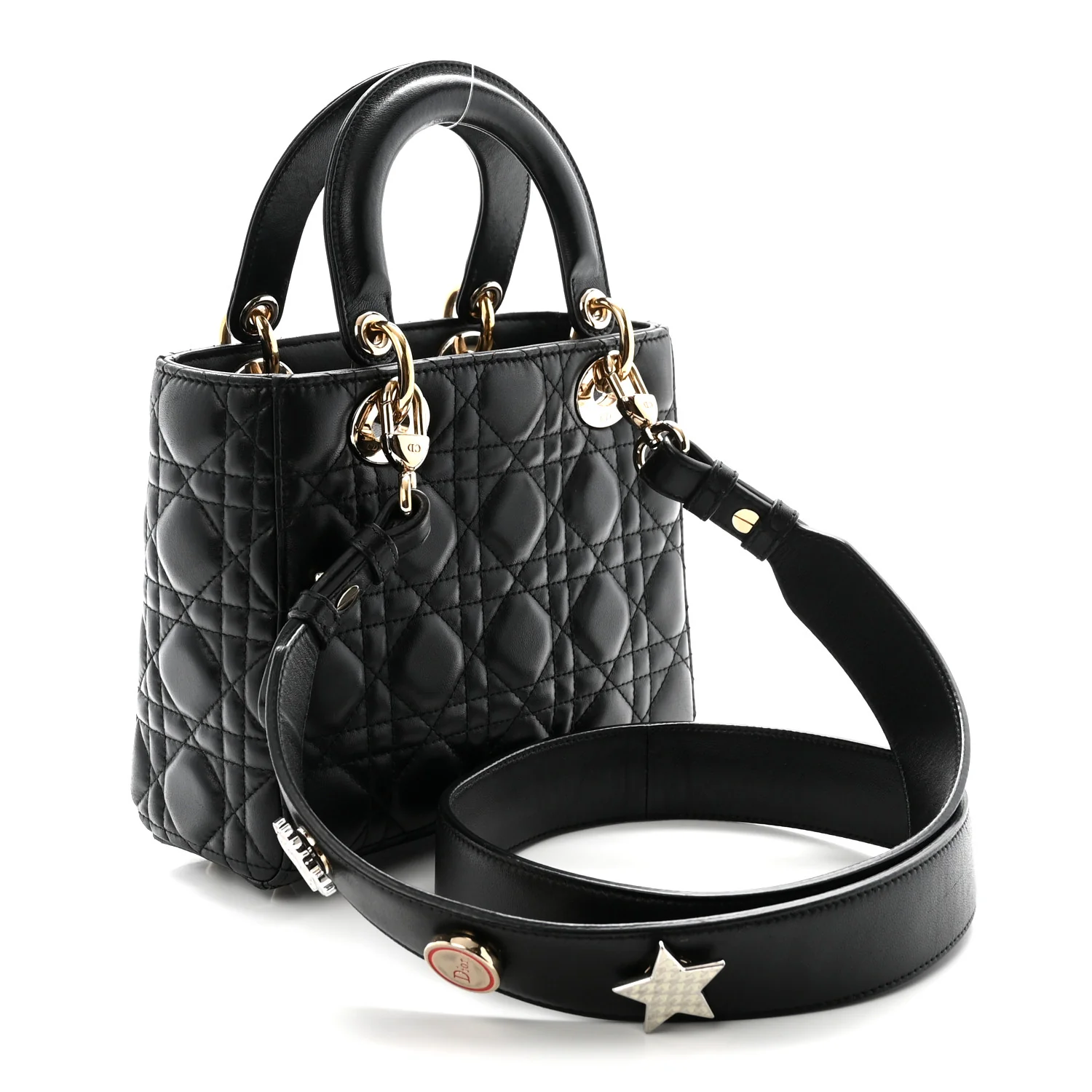 Lambskin Cannage Small My ABCDior Lady Dior Black