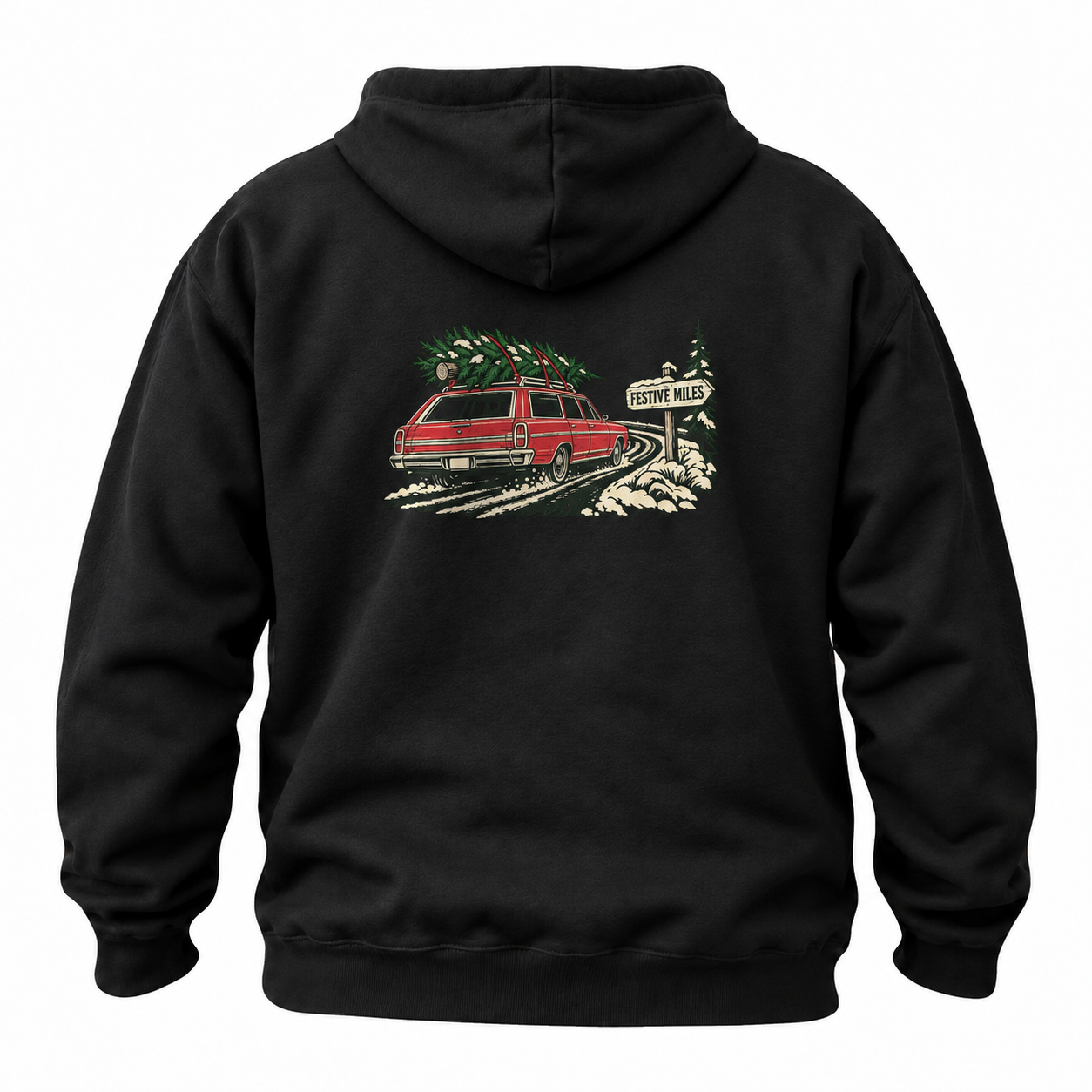 Festive Miles Station Wagon Hoodie