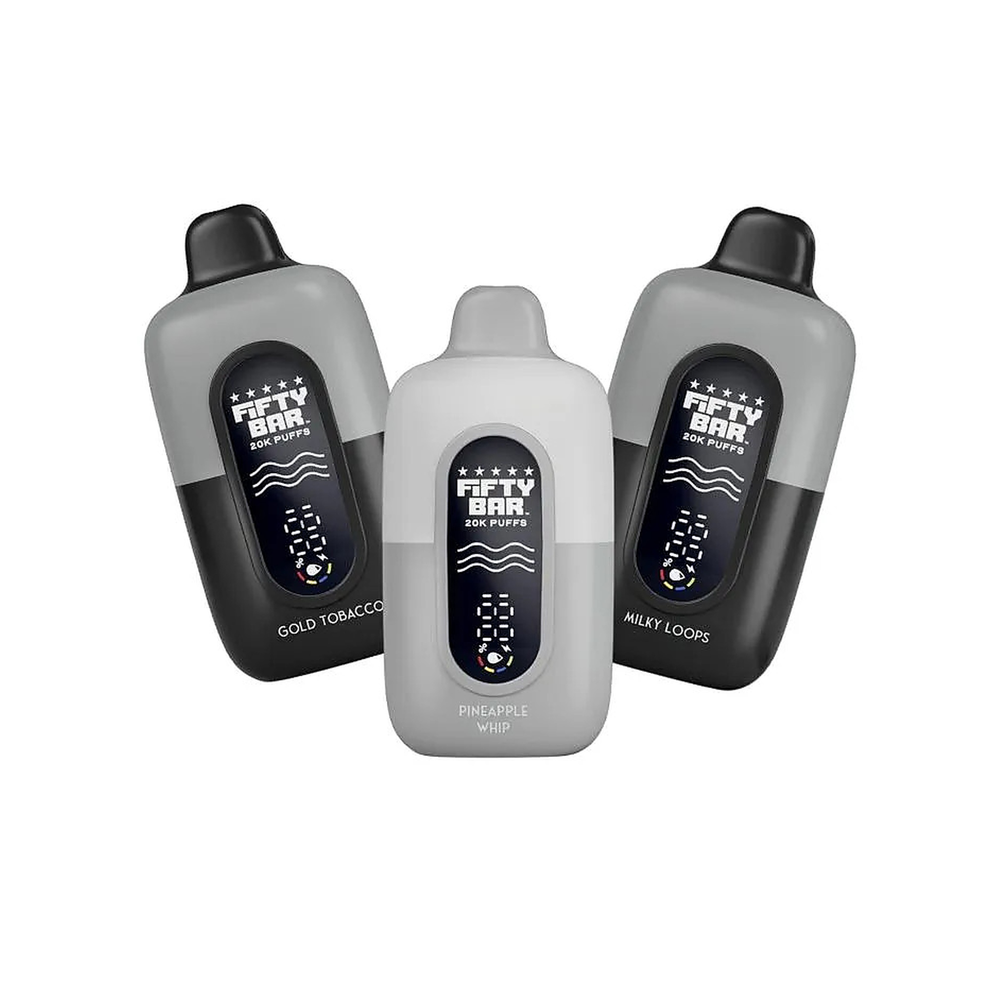 Fifty Bar V2 Silver Series 20K Vape detail