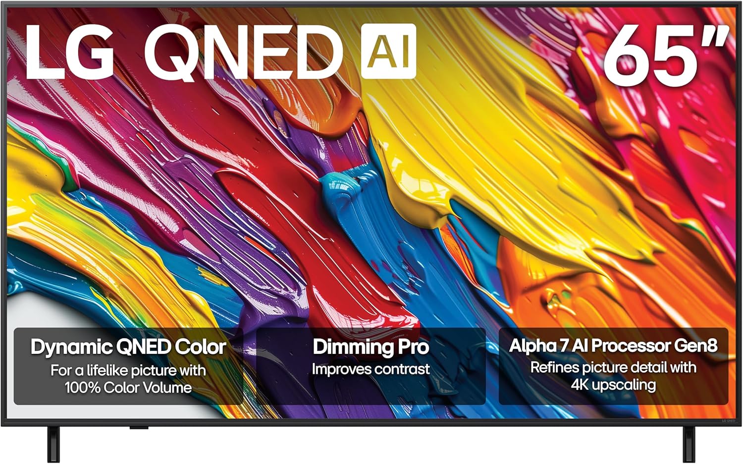 LG 65-Inch Class QNED QNED82A Series Smart TV w/AI Sound  HDR10  4K Super Upscaling  Filmmaker Mode  Wow Orchestra  Alexa Built-in (65QNED82AUA  2025)