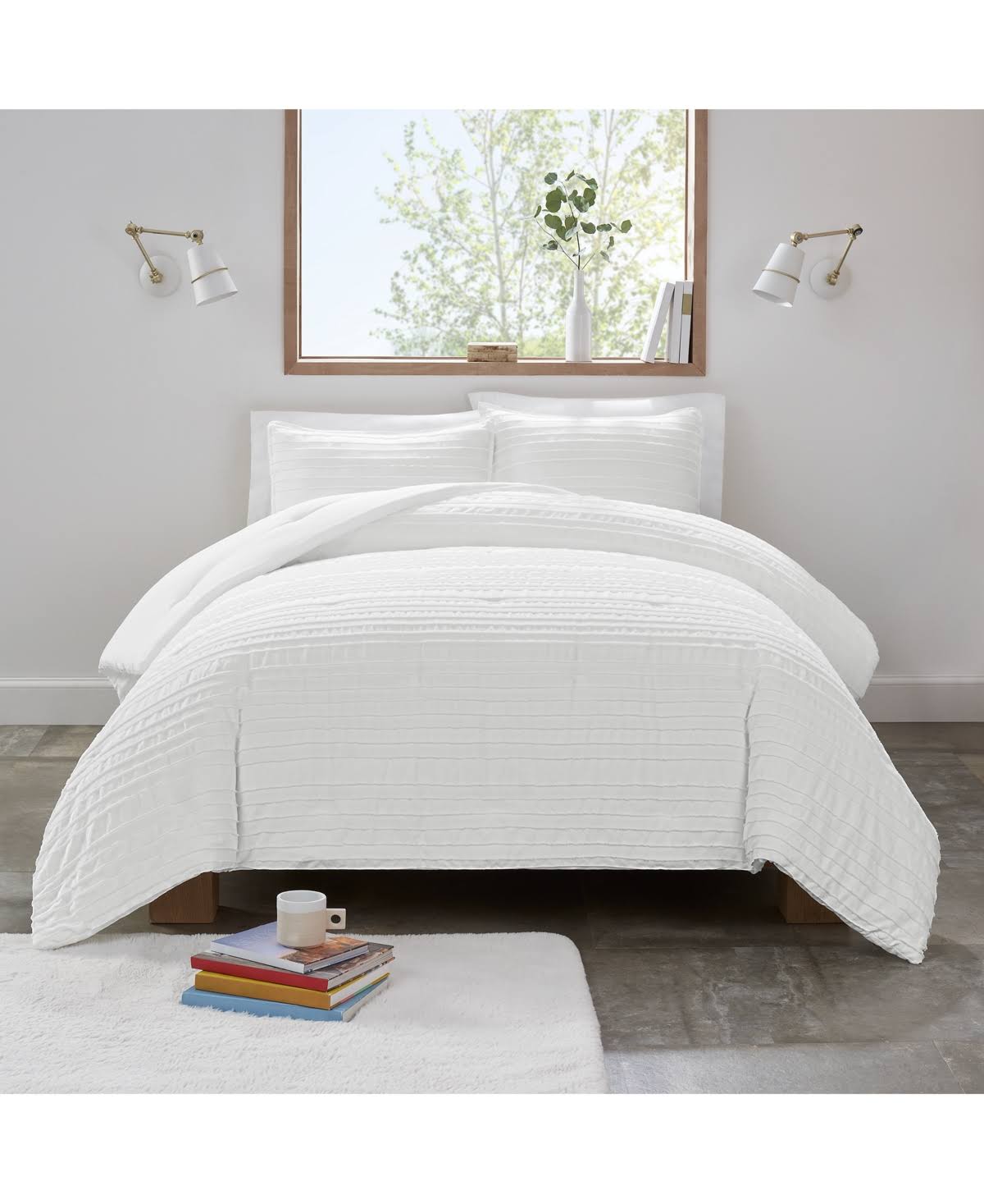 Ugg Devon 3-Pc. Comforter Set, Full/Queen - White