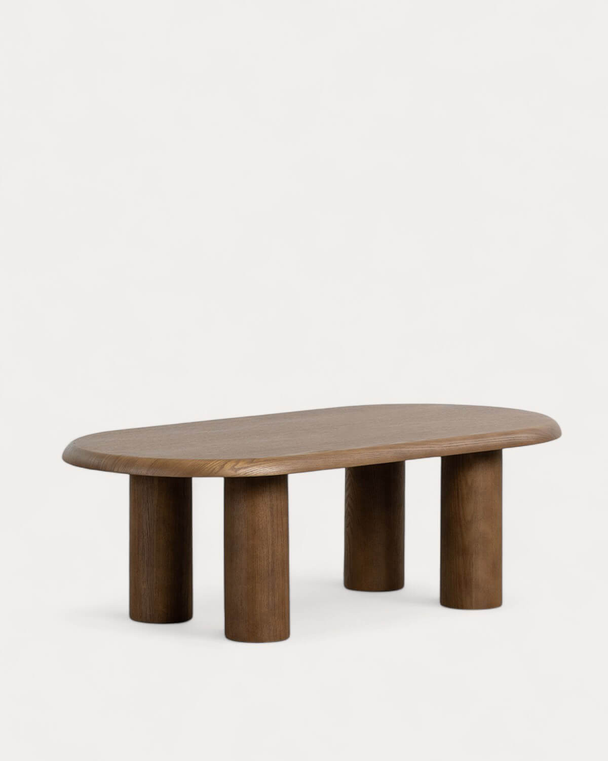 Alhie - Mesa de Centro Ovalada de Madera (110x55 cm) Alhie
