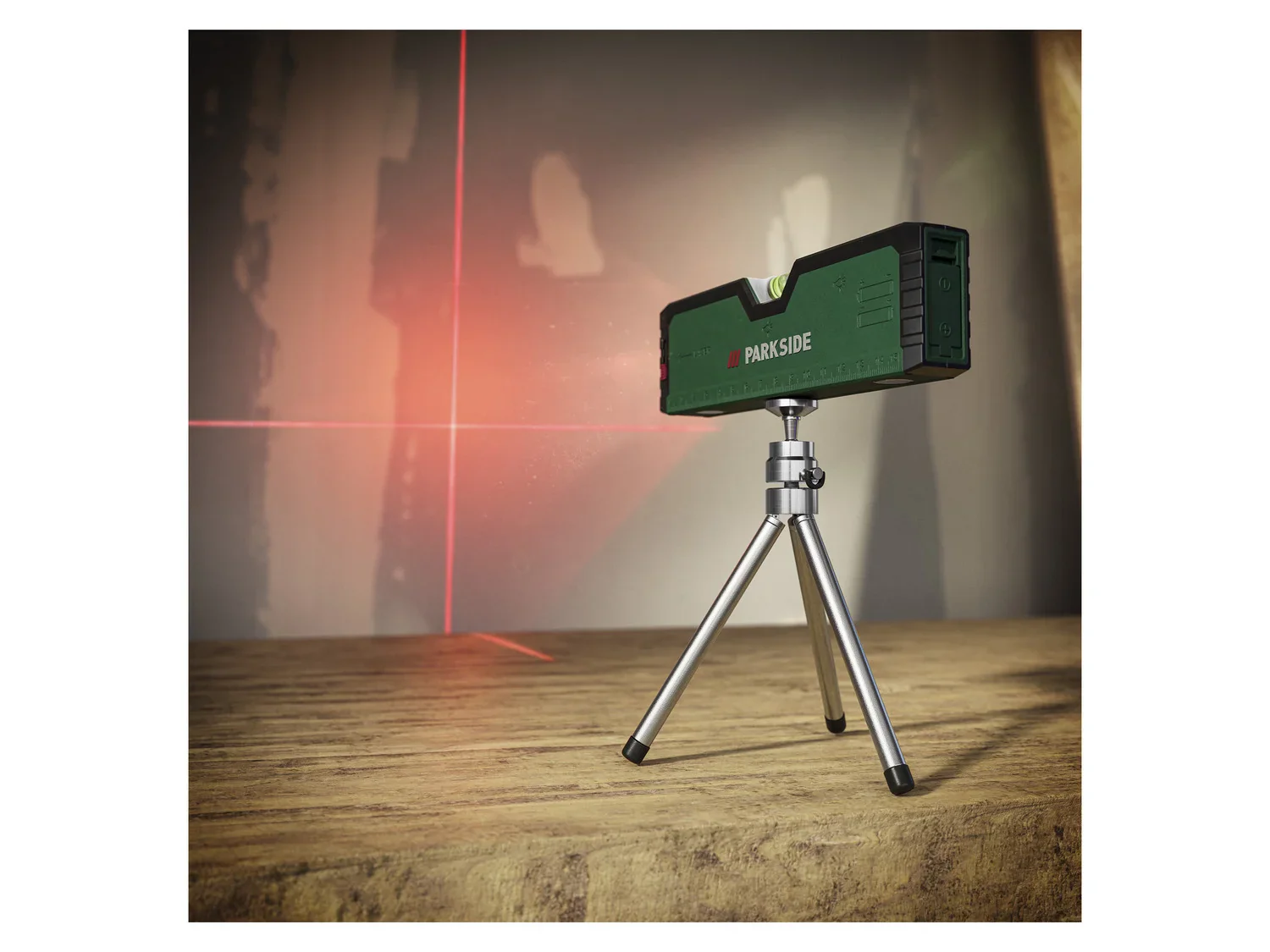 PARKSIDE Niveau  bulle laser PLW A5, rouge, 2 m