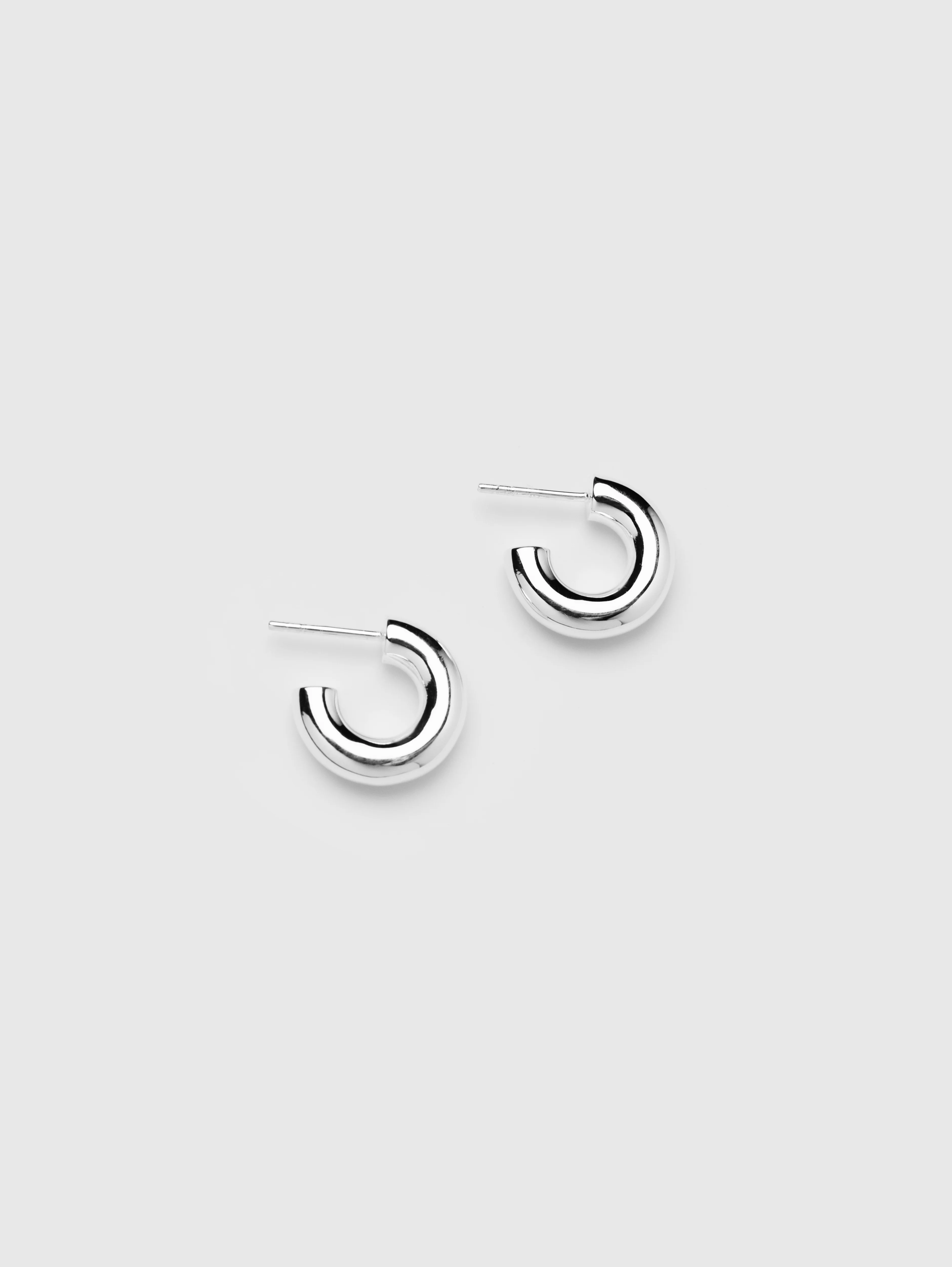 Classic Hoops in Sterling Silver
