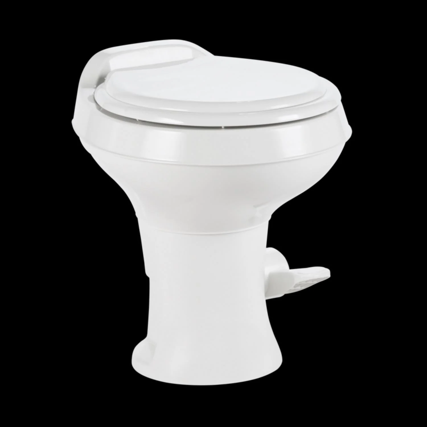 Toilettes pour camping-car Dometic série 300, hauteur standard, en plastique robuste, blanches (réf. 302300071), blanc.