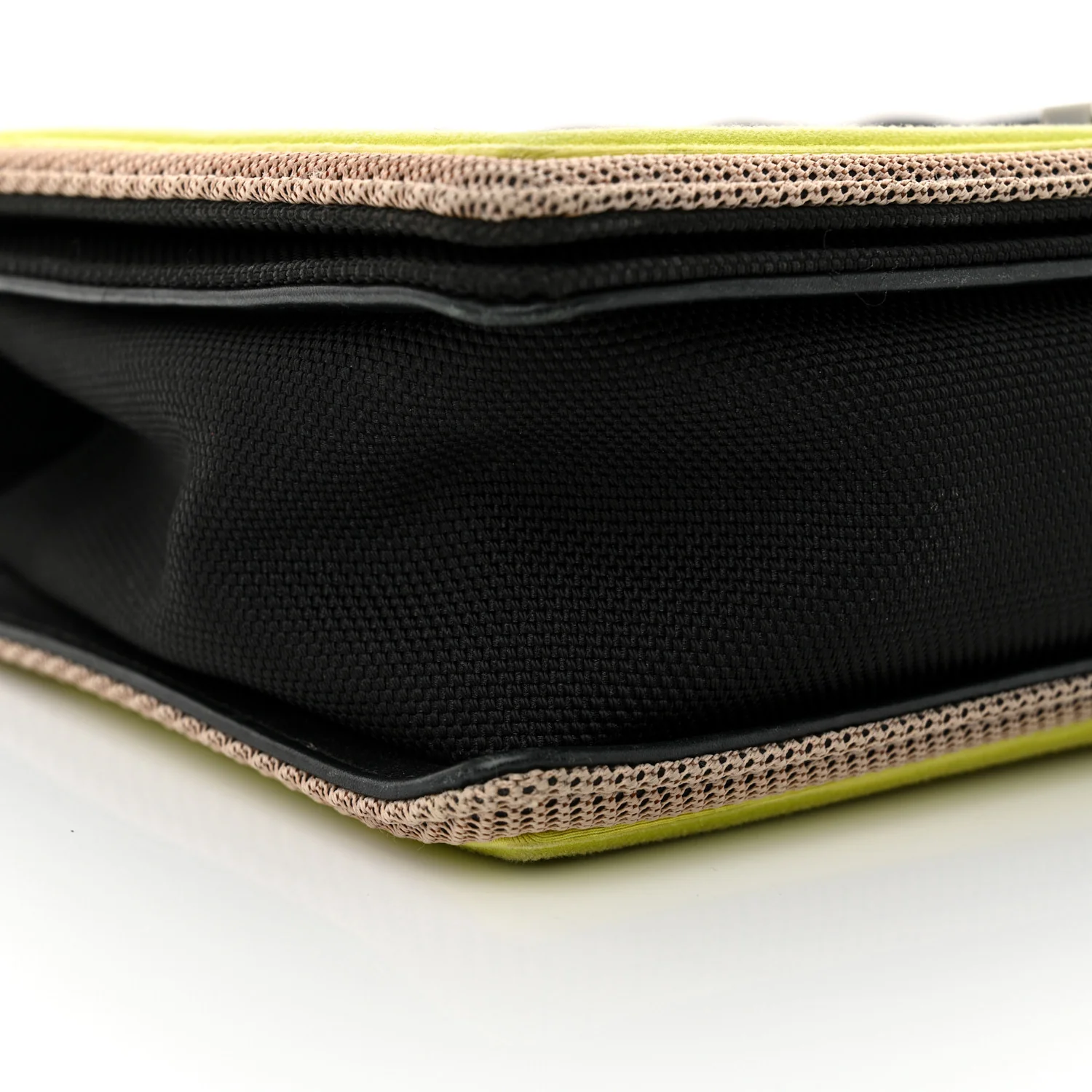 Canvas Quilted New Medium Fluo Boy Flap Black Grey Yellow